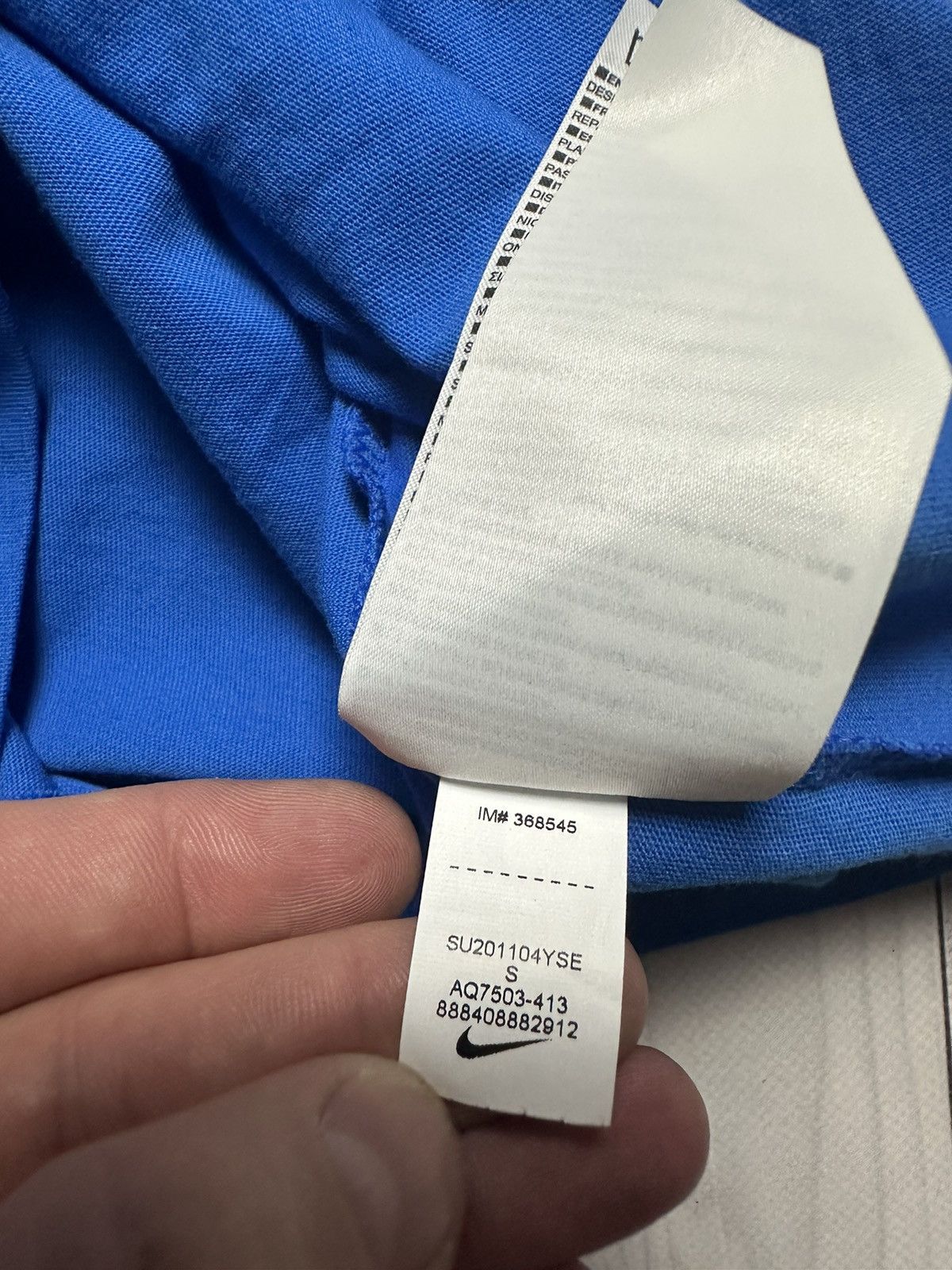 Nike × Vintage Vintage Nike Inter Milan soccer tee size S Size US S / EU 44-46 / 1 - 5 Thumbnail
