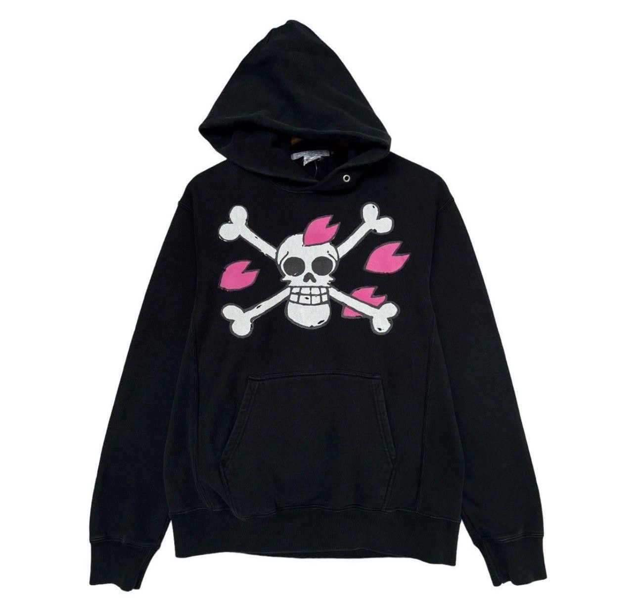 Vintage One Piece Anime Hoodie One Piece Bones Skull Hoodie