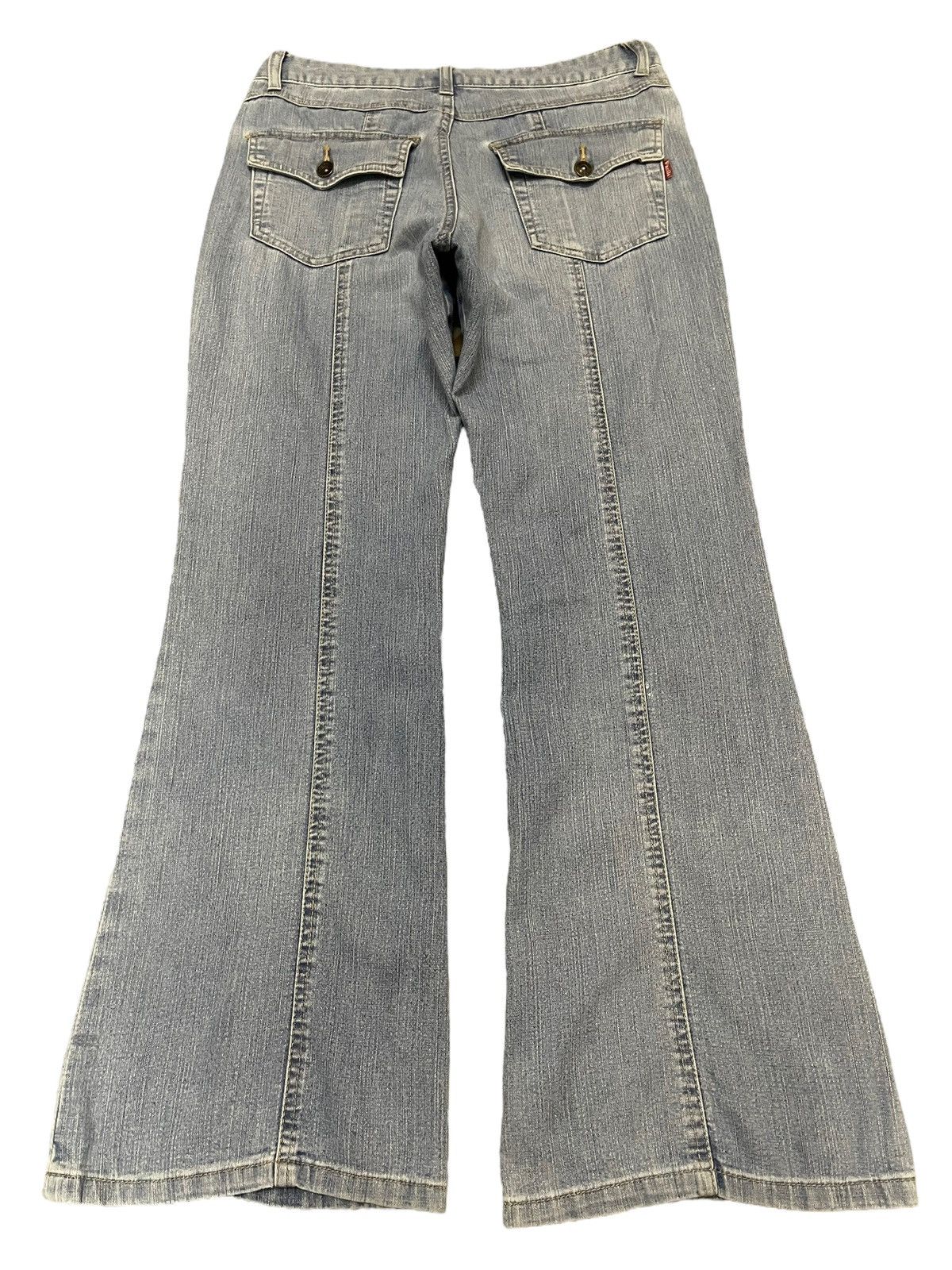 Hysteric Glamour Vintage Japanese Brand Blue Wash Style Wide Leg Jeans Size US 30 / EU 46 - 2 Thumbnail