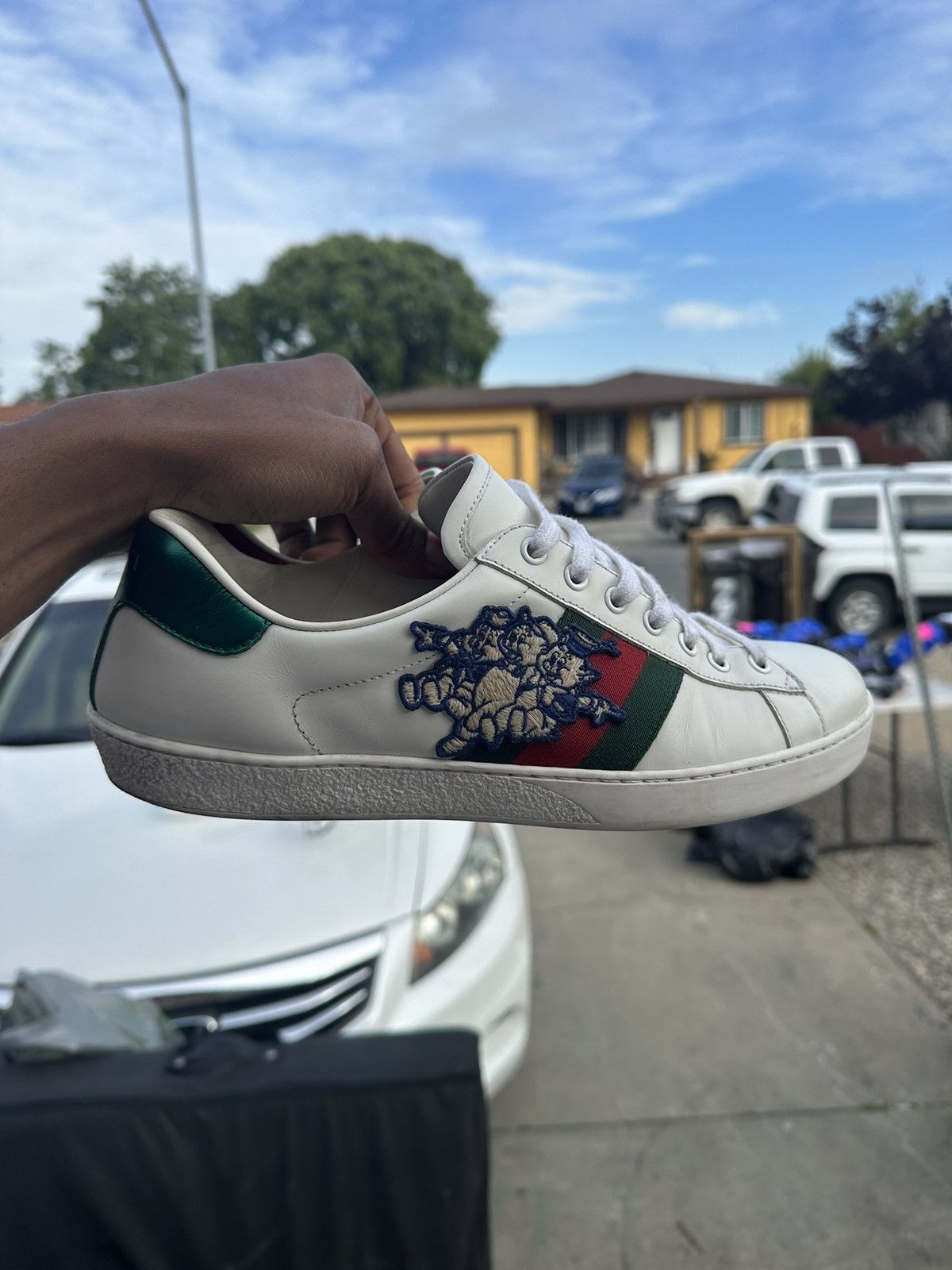 Gucci pig trainers deals