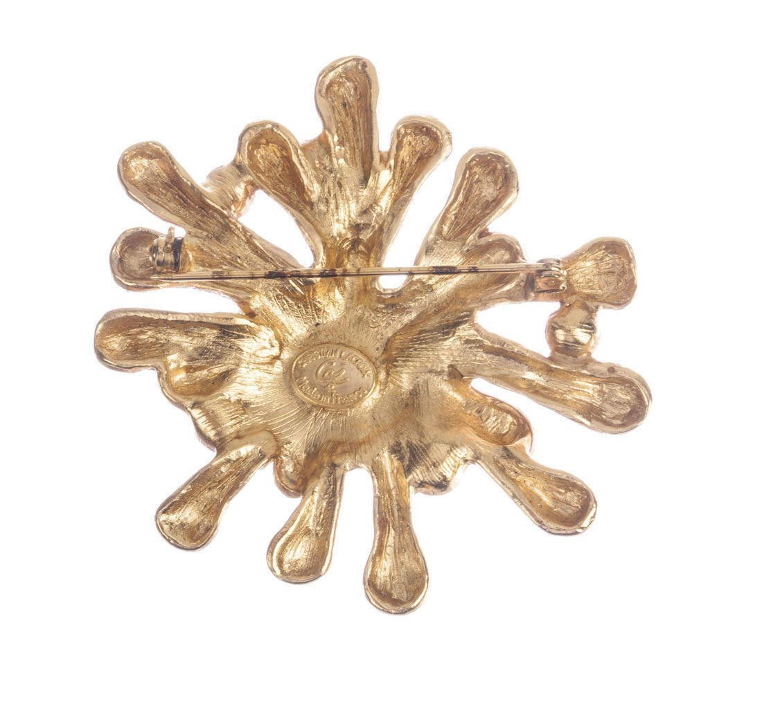Christian Lacroix Christian LaCroix Abstract Starburst Rhinestone Brooch Size ONE SIZE - 2 Thumbnail