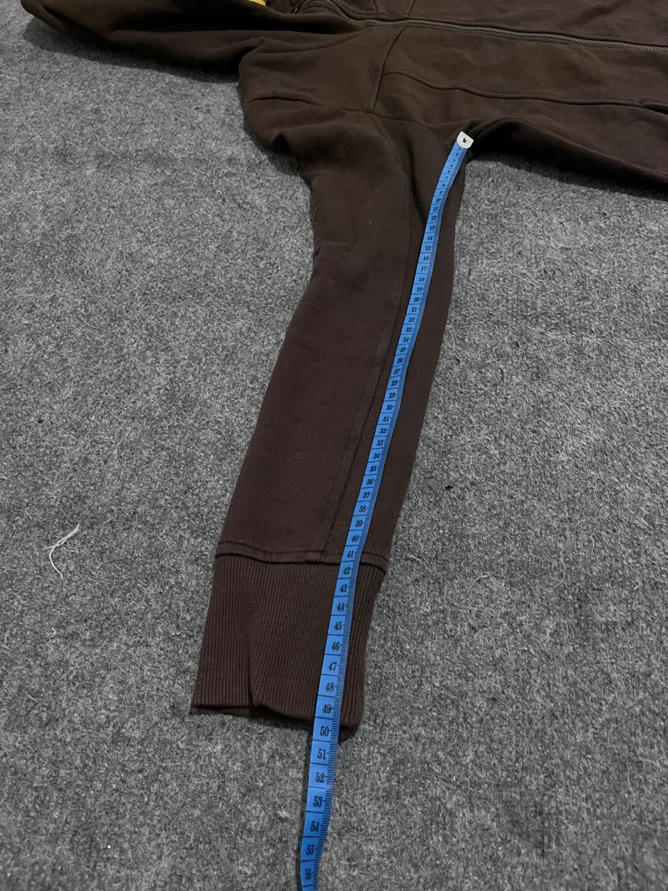 Japanese Brand Hoodie Zip-Up Dark Brown Maze Print Hood Lining Size US M / EU 48-50 / 2 - 10 Thumbnail