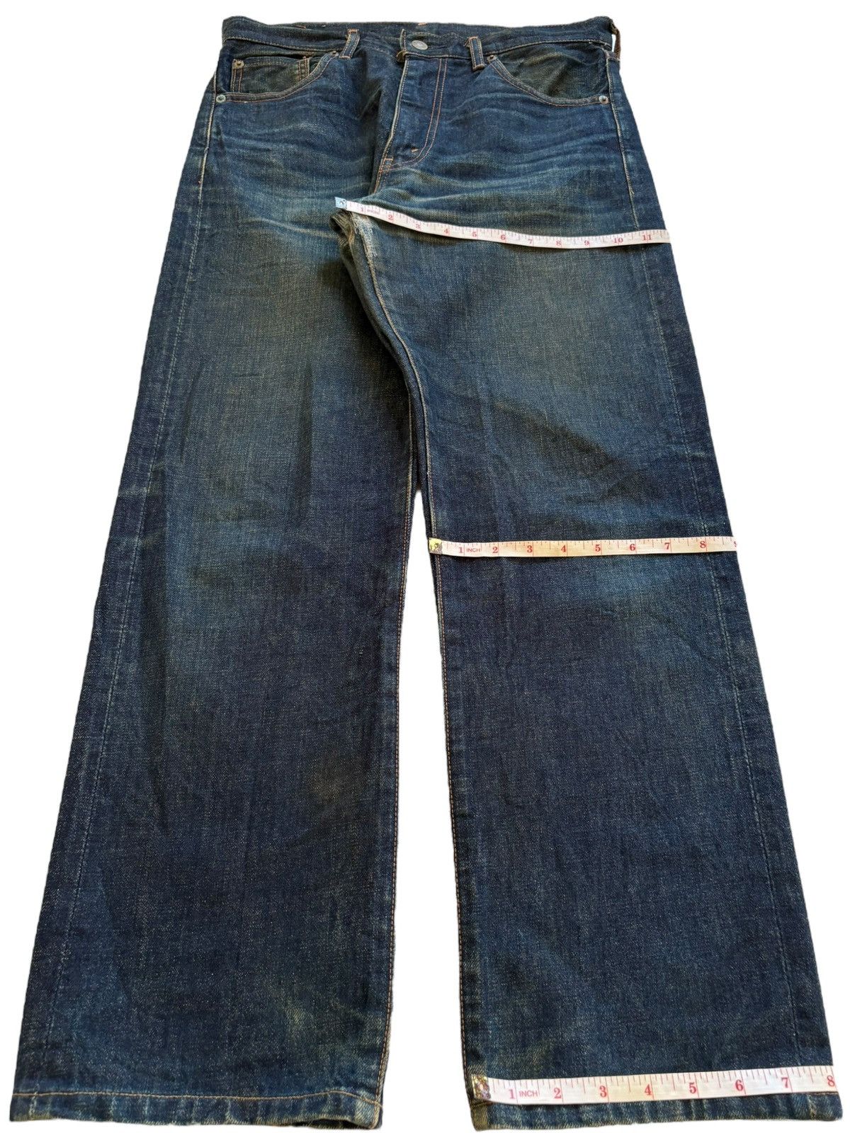 Levi's Vintage 80s Levis 502XX Big E Selvedge Mud Wash Loose Jeans Size US 31 - 15 Thumbnail