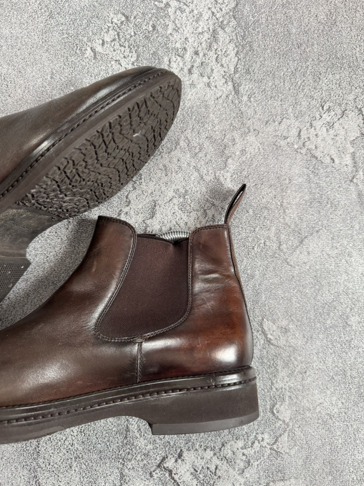 Santoni Santoni Women’s Brown Leather Chelsea Boots – Size EU 38 Size US 8 / IT 38 - 3 Thumbnail