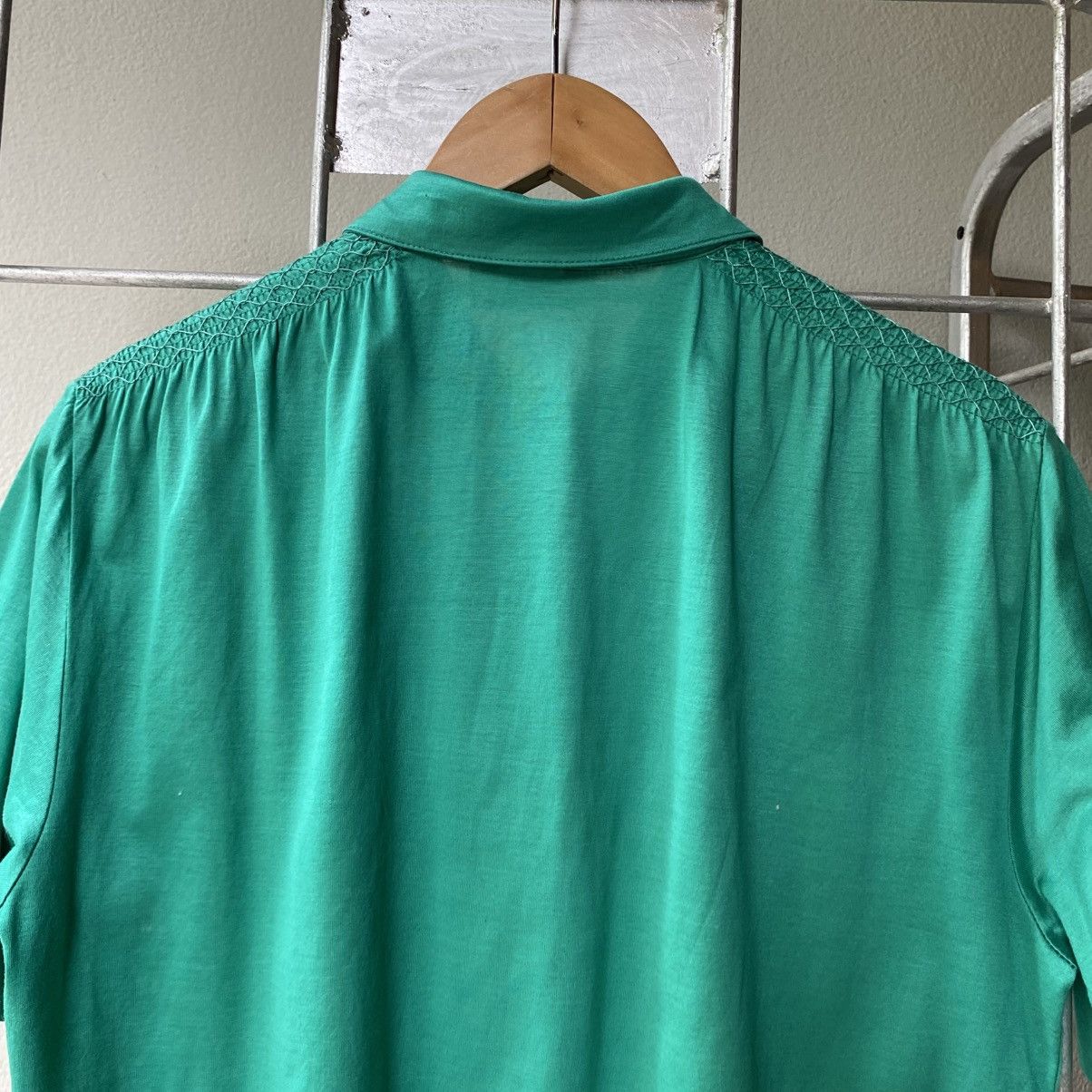 Valentino Varentino garavanl Green Pleated Shoulder Polo Shirt Size M / US 6-8 / IT 42-44 - 7 Thumbnail