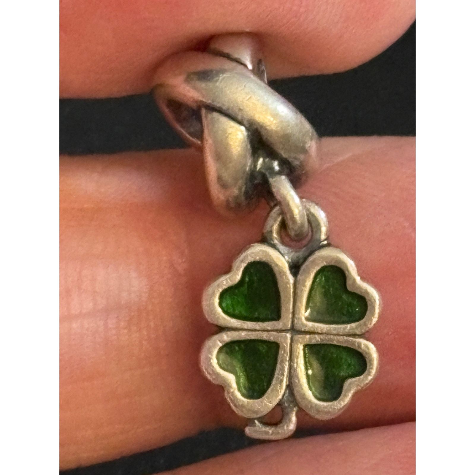 pandora Pandora S925 ALE Four Leaf Clover Charm Sterling Silver Size ONE SIZE - 1 Thumbnail