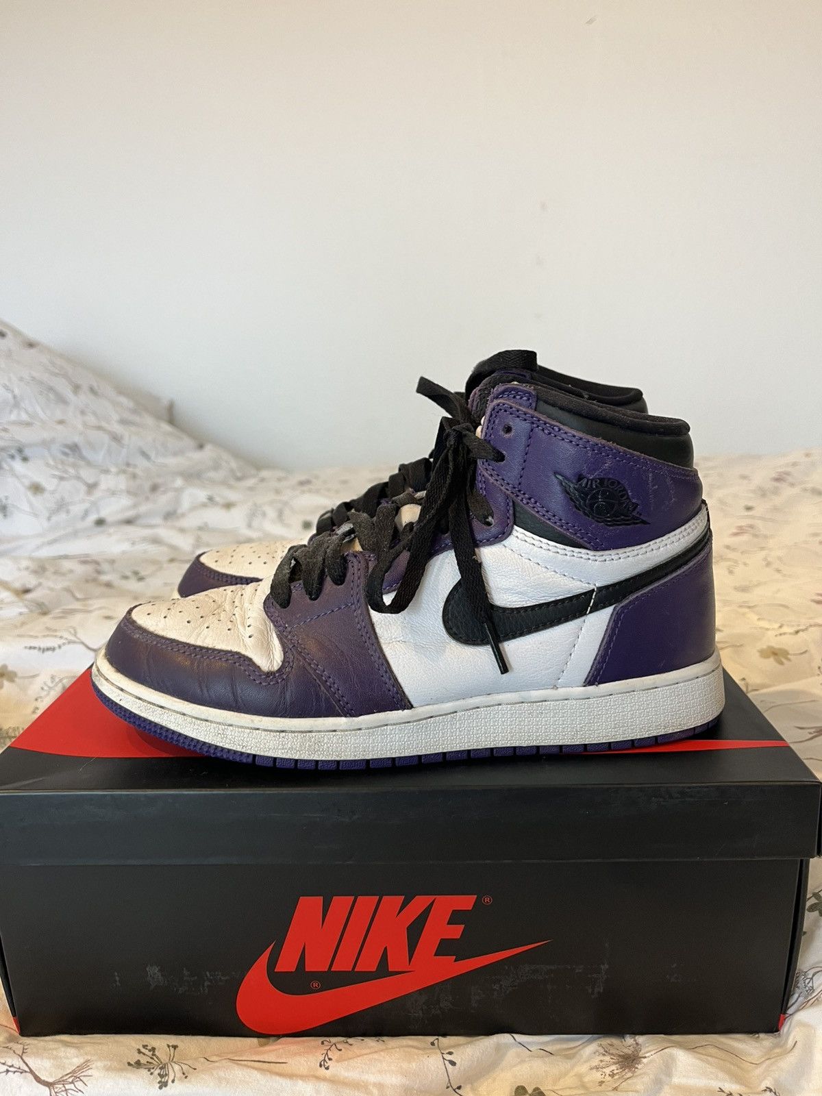 Nike Jordan 1 high court purple🌂 Size US 7.5 / IT 37.5 - 3 Thumbnail