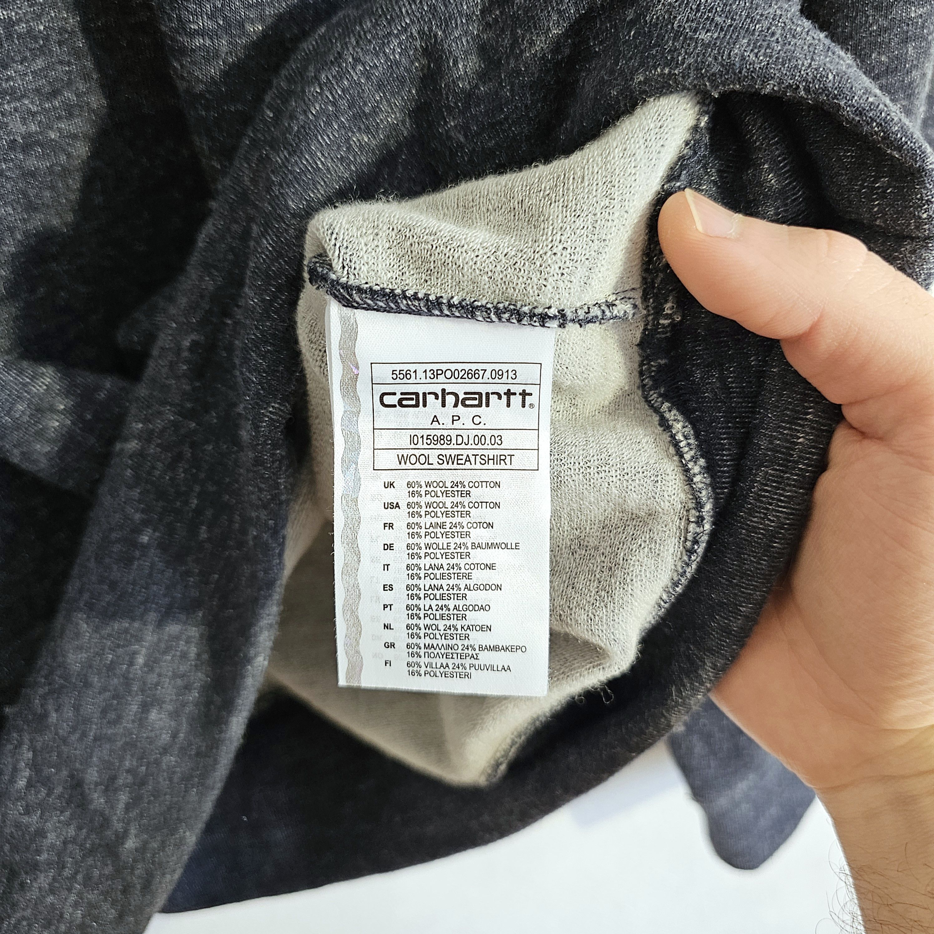 A.P.C. × Carhartt Carhartt × A.P.C. wool sweatshirt Size US M / EU 48-50 / 2 - 5 Thumbnail