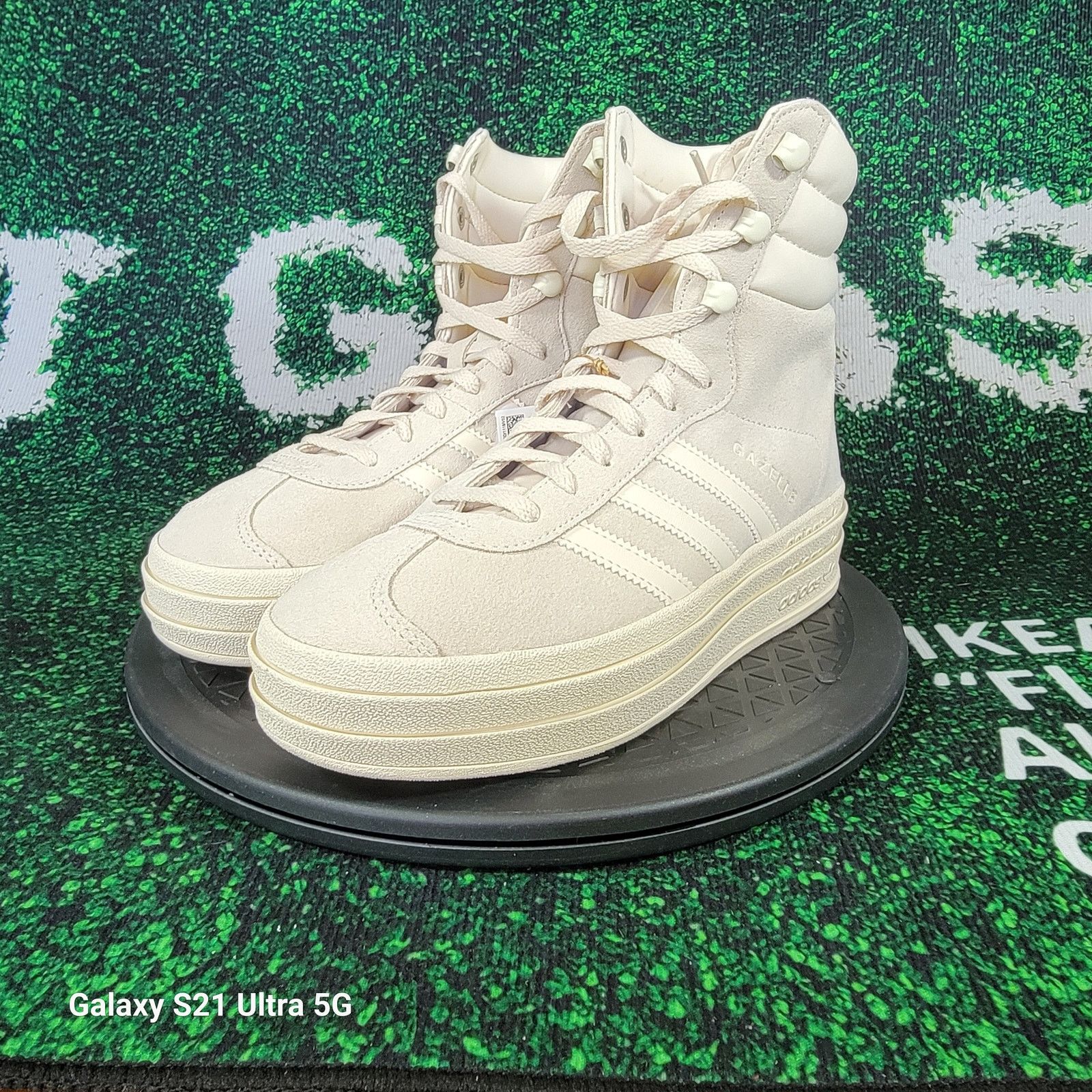 Adidas Originals Gazelle Boot Womens Sz White ID6984