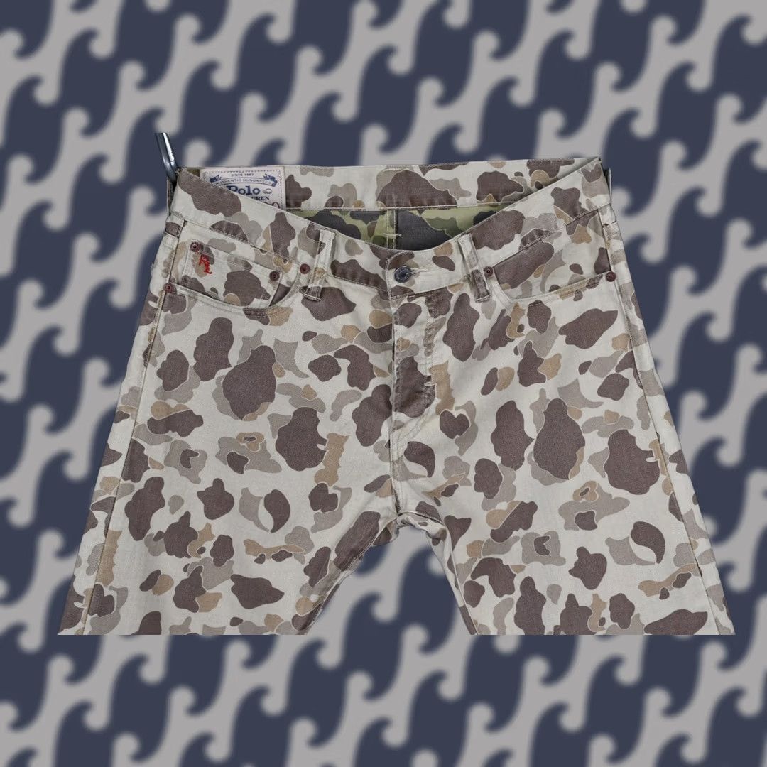 Polo Ralph Lauren Polo Ralph Lauren Military Army Desert Camouflage Sullivan Slim Jeans Mens W33 Slim Tapered 98% Cotton 2% Elastane Camouflage Army Decade 90s Women? Size US XS / EU 42 / 0 - 1 Thumbnail