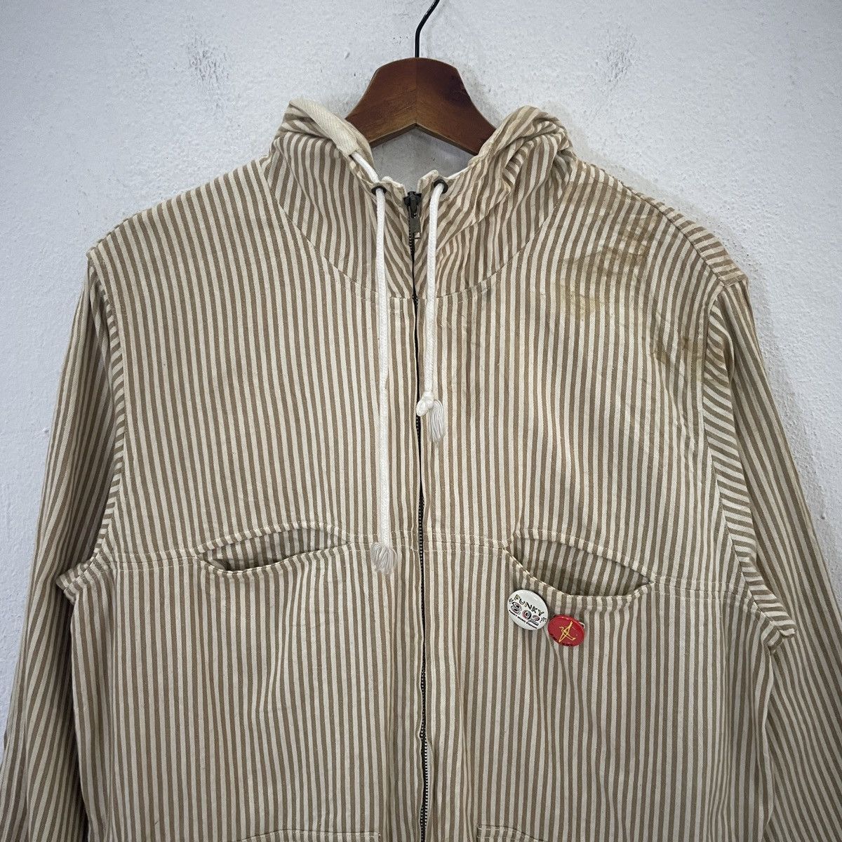 PPFM Vintage Peyton Place Ppfm Stripe Hoodies Jacket Size US M / EU 48-50 / 2 - 4 Thumbnail