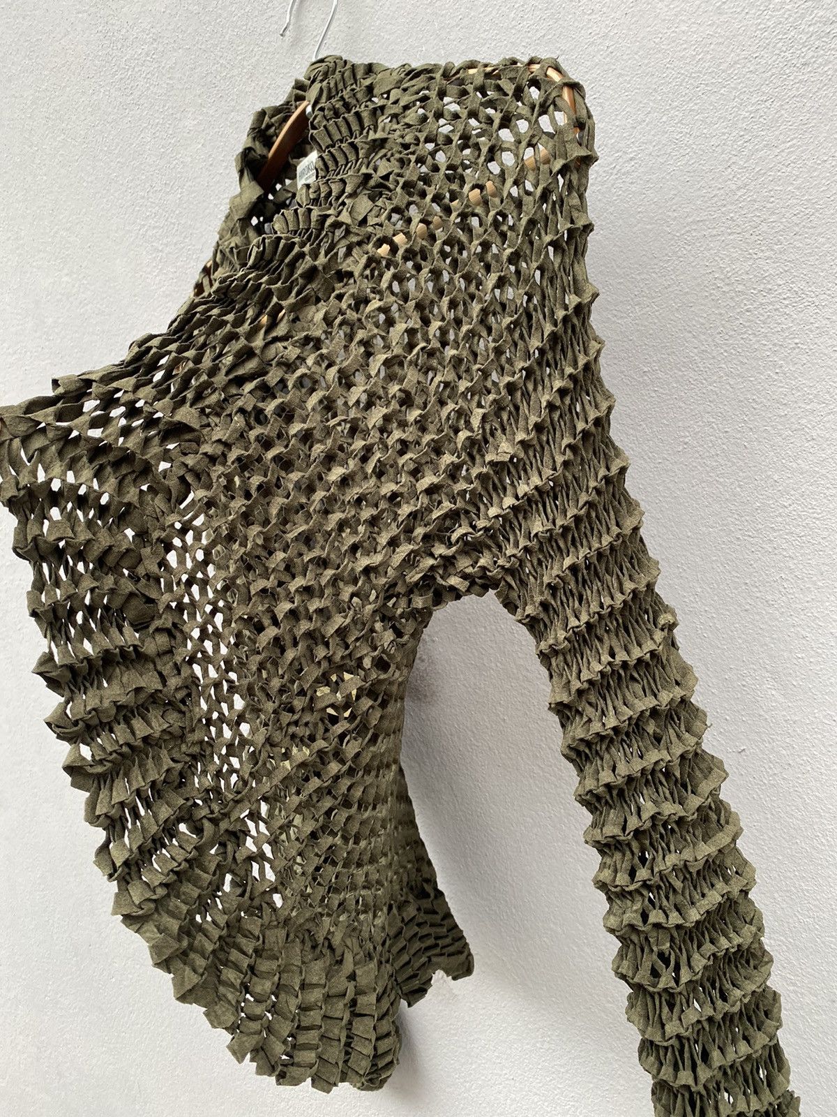 Hiroko Koshino Homme 💥Archived💥 HIROKO KOSHINO Pleated 3D Mesh Knit Spider Web Size S / US 4 / IT 40 - 9 Thumbnail