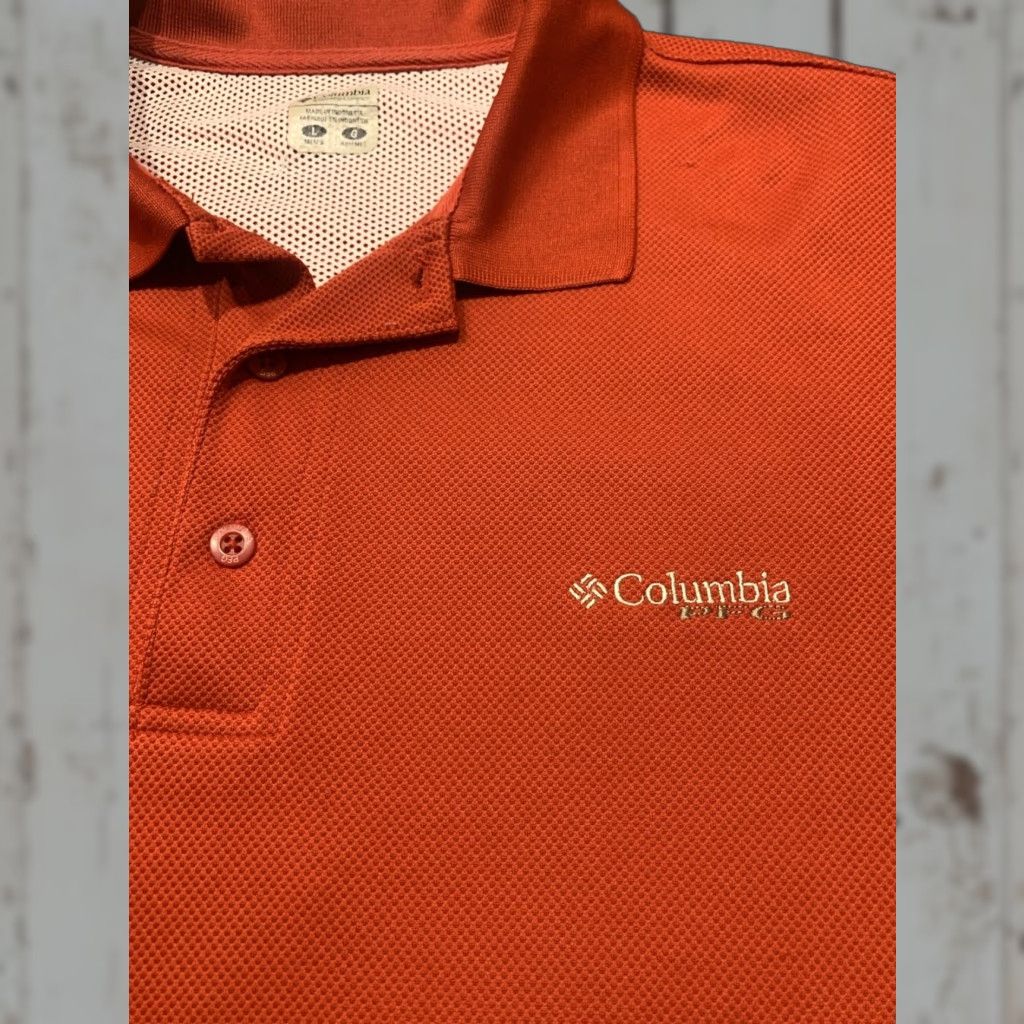 Vintage COLUMBIA PFG Fishing Shirt Polo Short Sleeve Men's Red L with Sweat Activated Cooling Size US L / EU 52-54 / 3 - 1 Thumbnail