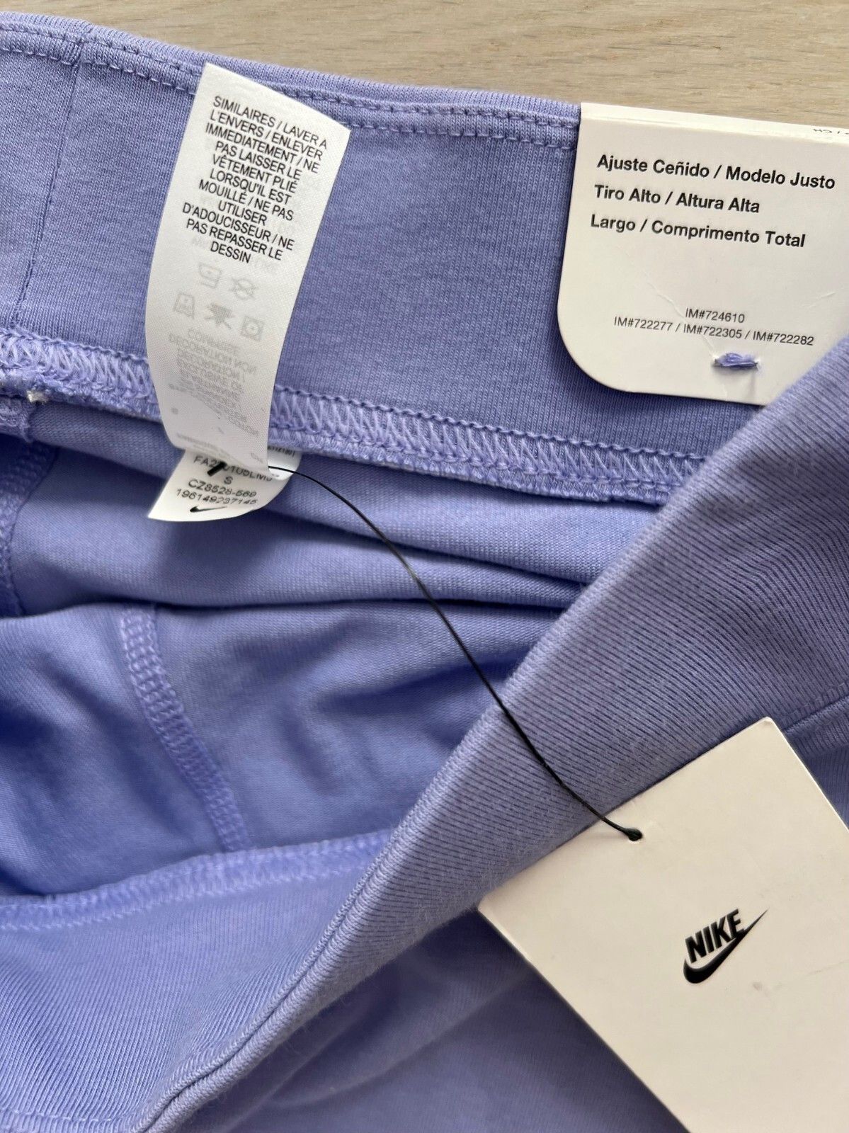 Nike Nike CZ8528-569 High Rise Logo Leggings Thistle ( S ) Size 24" / US 00 / IT 34 - 3 Thumbnail