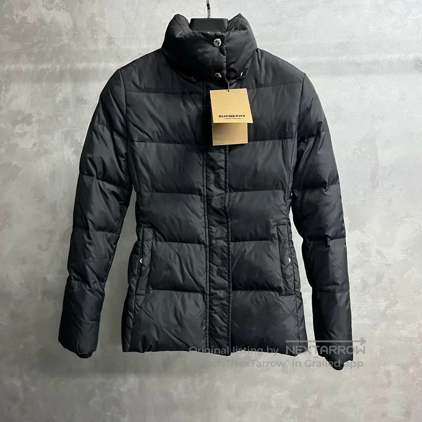 Burberry black detachable hooded down jacket. Size US XS / EU 42 / 0 - 1 Thumbnail