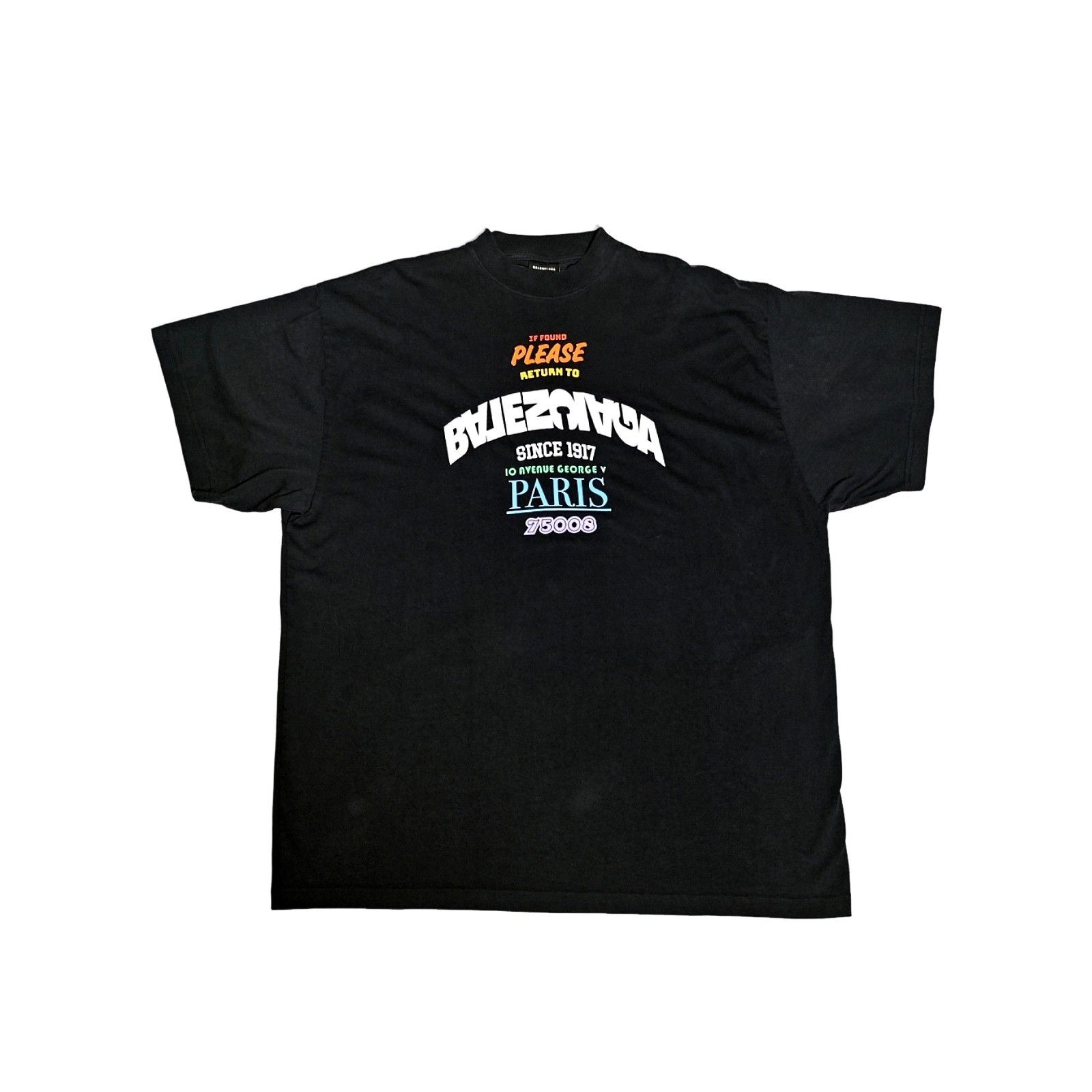 Balenciaga BALENCIAGA New Logo Out Now T-shirt Paris Rainbow | Grailed