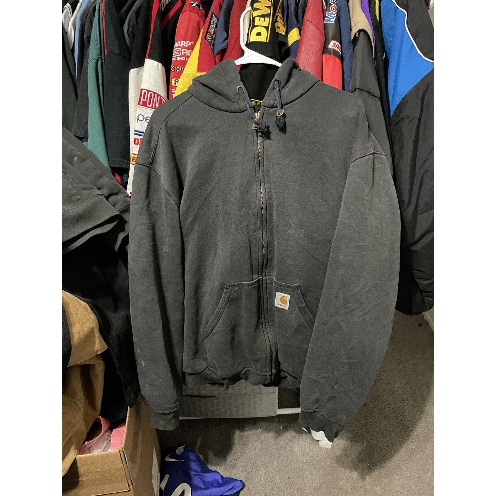 Carhartt Size L-Carhartt Black Thermal Lined Full Zip Hoodie RN14806 Size US L / EU 52-54 / 3 - 1 Thumbnail