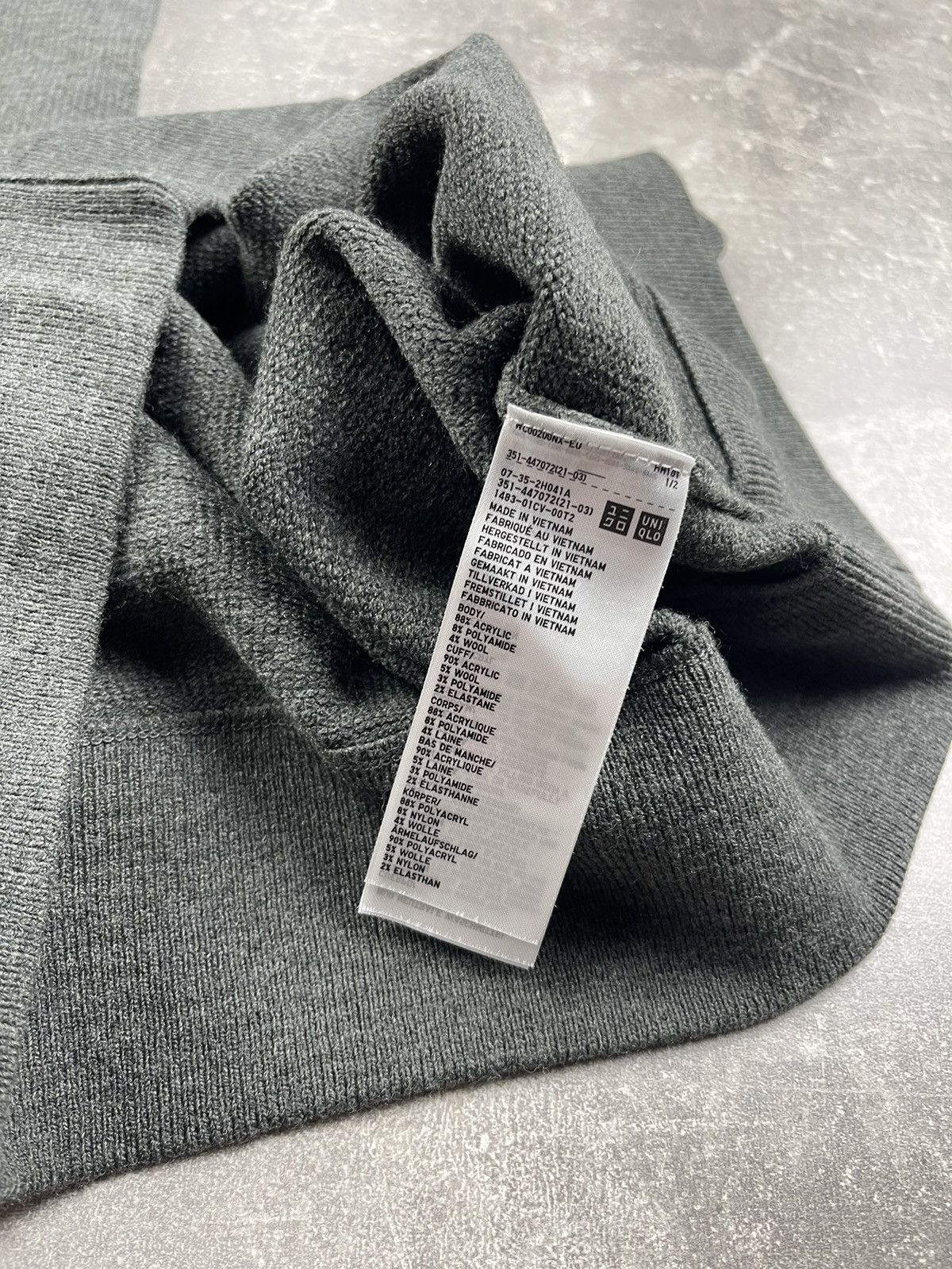 JW Anderson × Uniqlo Uniqlo x JW Anderson Half Zip Knit Sweater Gray Black Size US XL / EU 56 / 4 - 11 Thumbnail