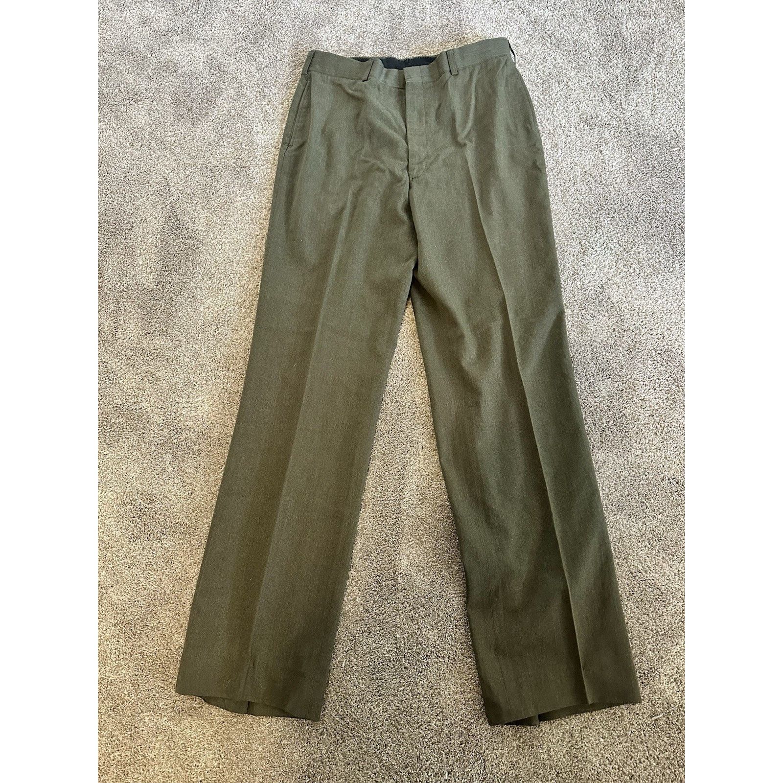 Vintage Vtg 90s USMC uniform Trouser Pants Mens 36L Wool Size US 36 / EU 52 - 1 Thumbnail