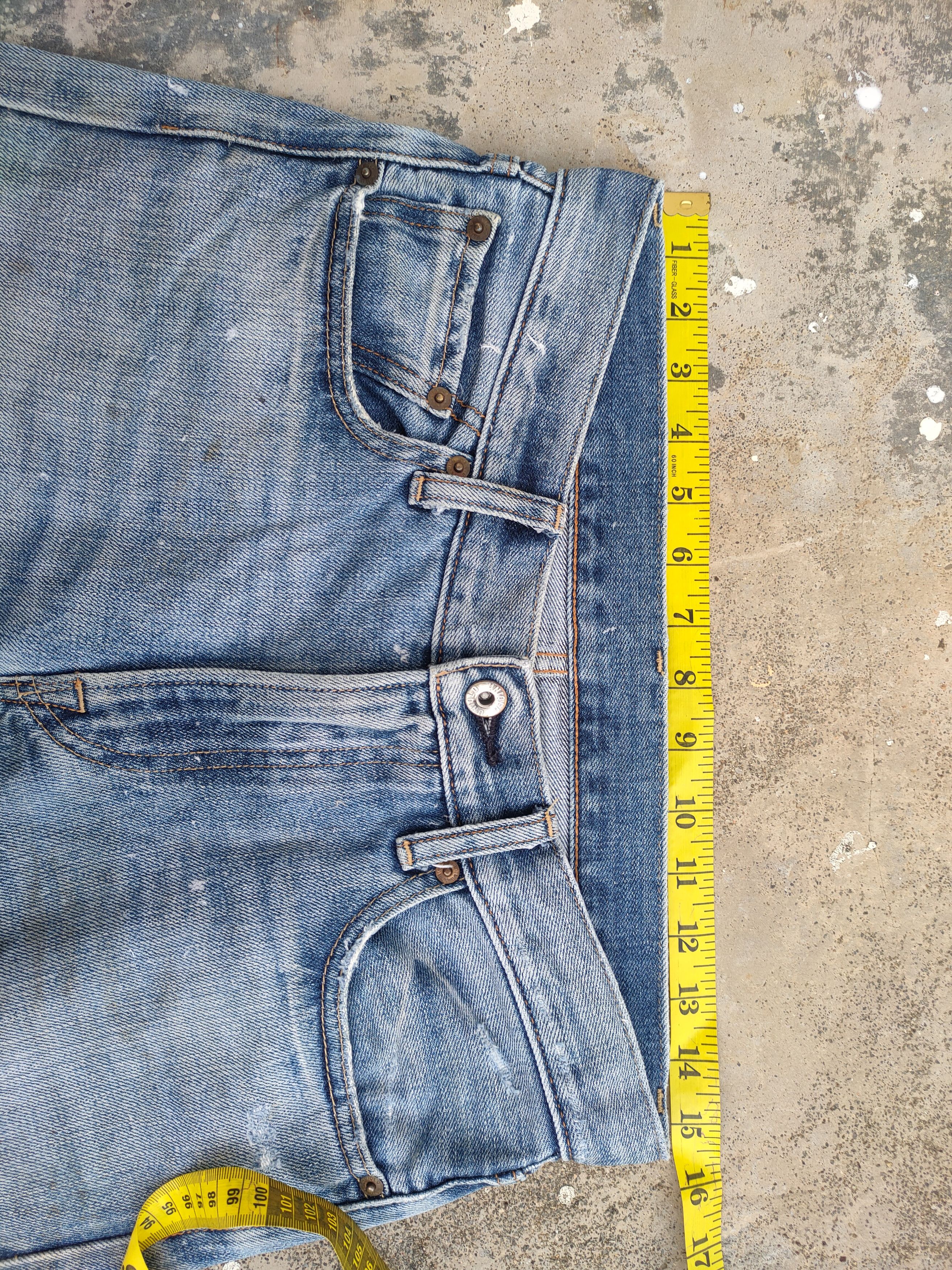 VINTAGE JAPANESE FADED DISTRESSED JEANS DENIM PANTS