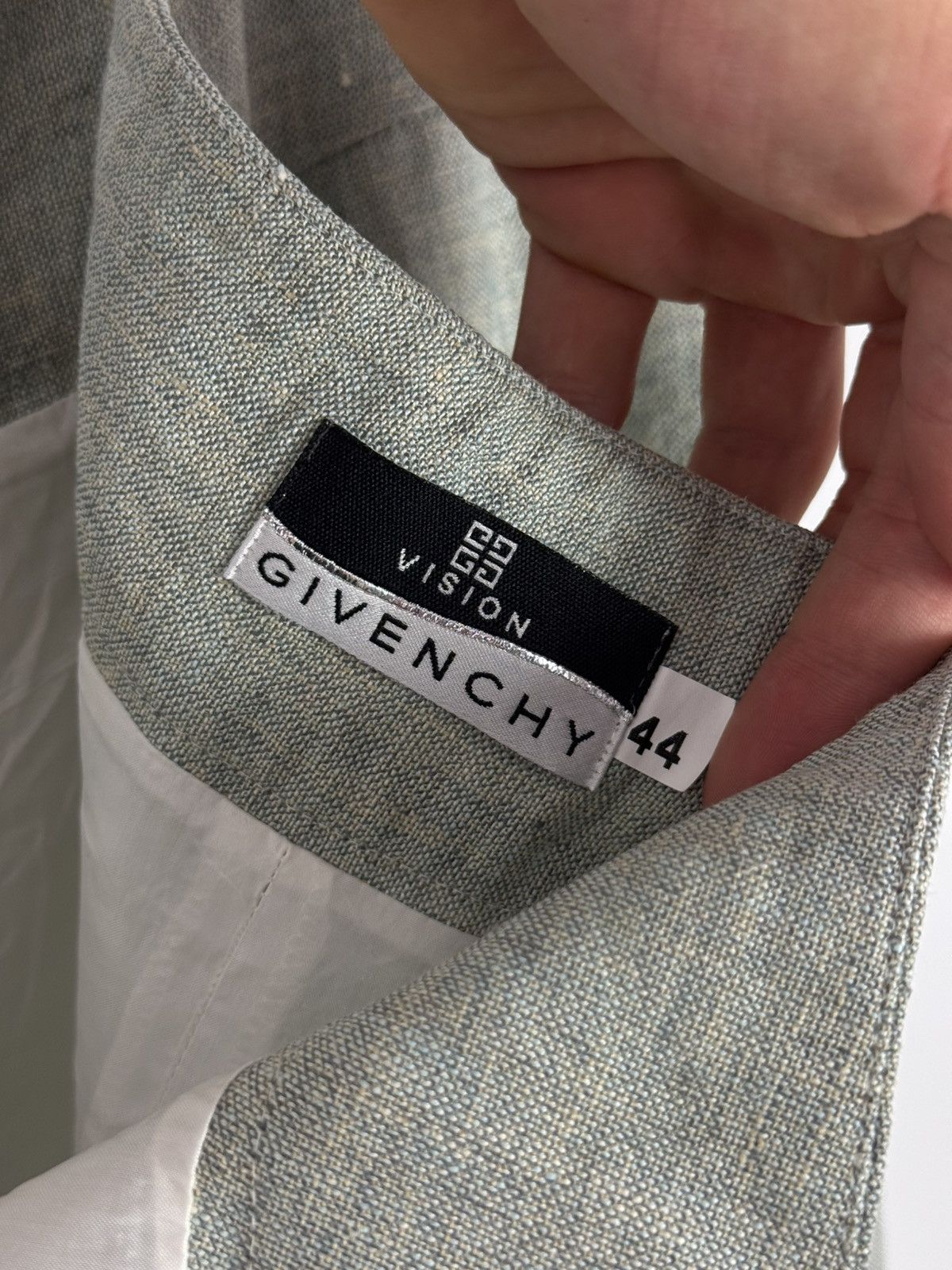 Givenchy Y2K Vintage Givenchy Vision Linen Midi Skirt Size 32" / US 10 / IT 46 - 10 Thumbnail