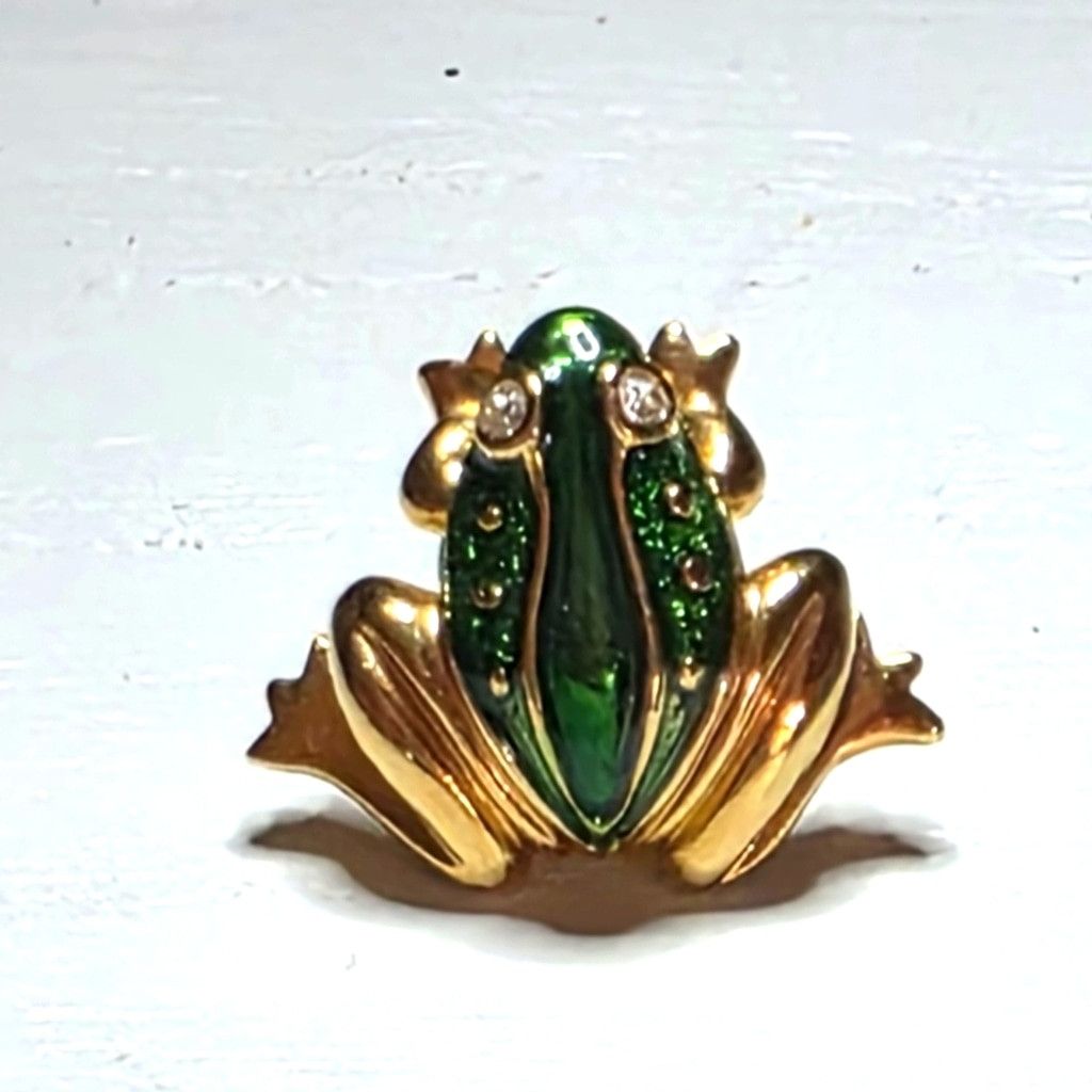 Other Avon Elegant Gold and Green Frog Brooch Size ONE SIZE - 1 Thumbnail