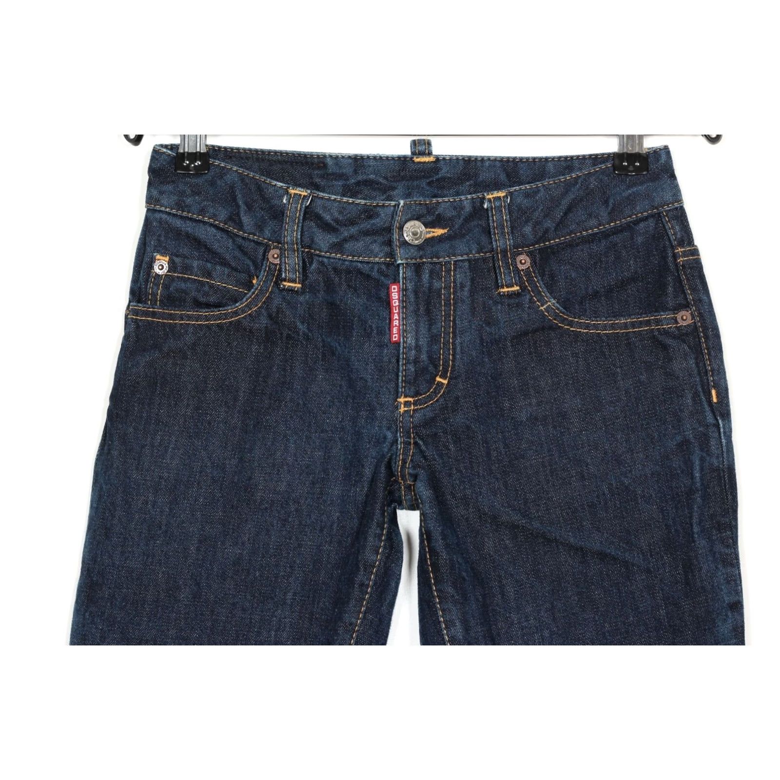 Dsquared2 Dsquared2 Jeans Bootcut Women Size 38 W26 L30 DZ2236 Blue Denim 100% Cotton Regular Rise Mens Womens Girls Boys Size 26" / US 2 / IT 38 - 3 Thumbnail