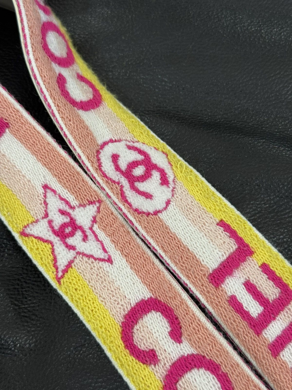 Chanel 2004 Chanel - Coco Interlocking Canvas/Leather CC Belt Size 32 - 5 Thumbnail