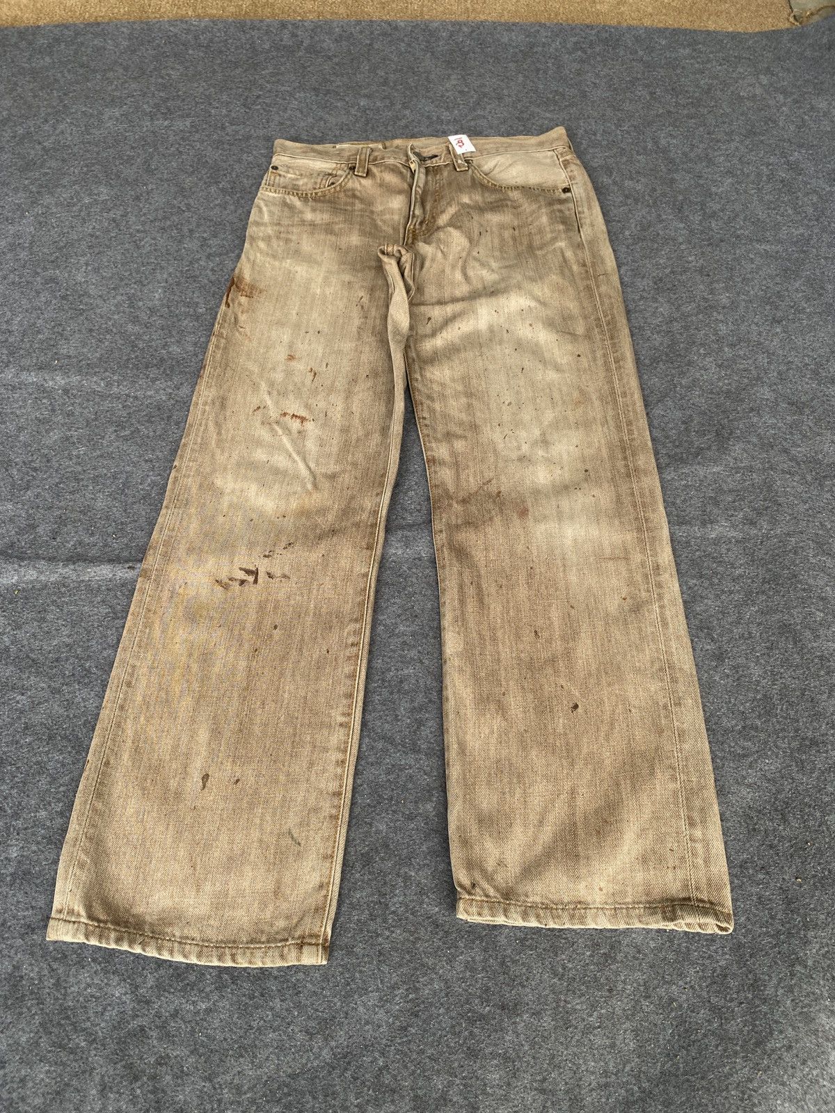 Edwin × PPFM Vintage edwin 503 blue trip denim Size US 31 - 3 Thumbnail