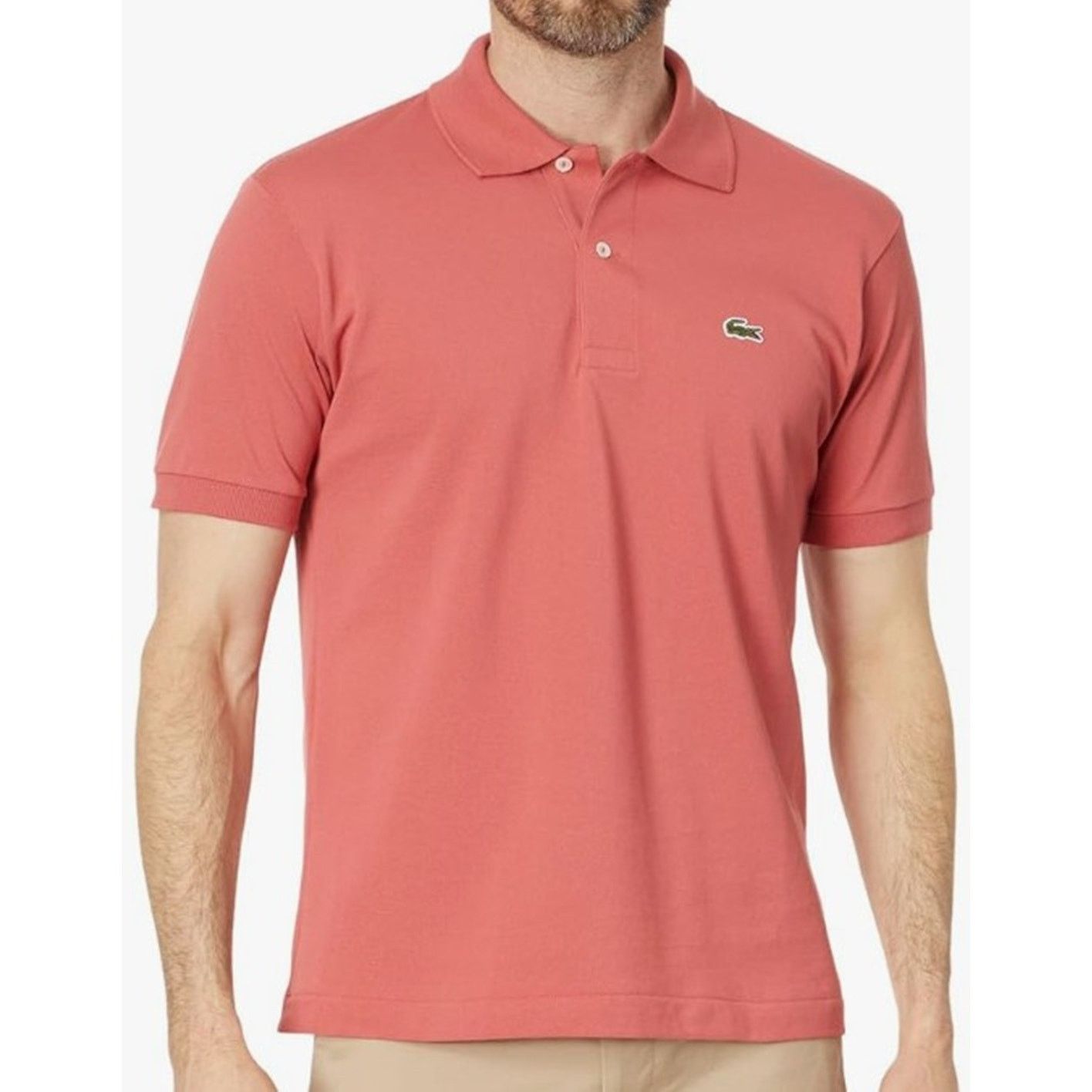 Lacoste Lacoste Mens Legacy Short L1212 Pique Polo Sierra Red S Size US S / EU 44-46 / 1 - 1 Thumbnail