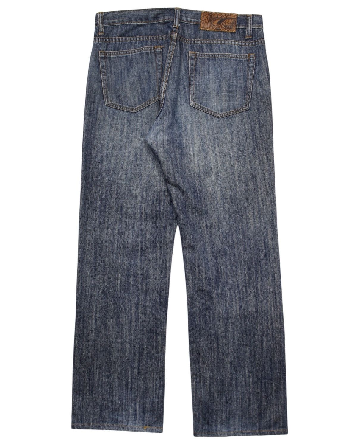 Roberto Cavalli 2000S JUST CAVALLI EMBROIDERED WESTERN DENIM JEANS Size US 31 - 2 Thumbnail