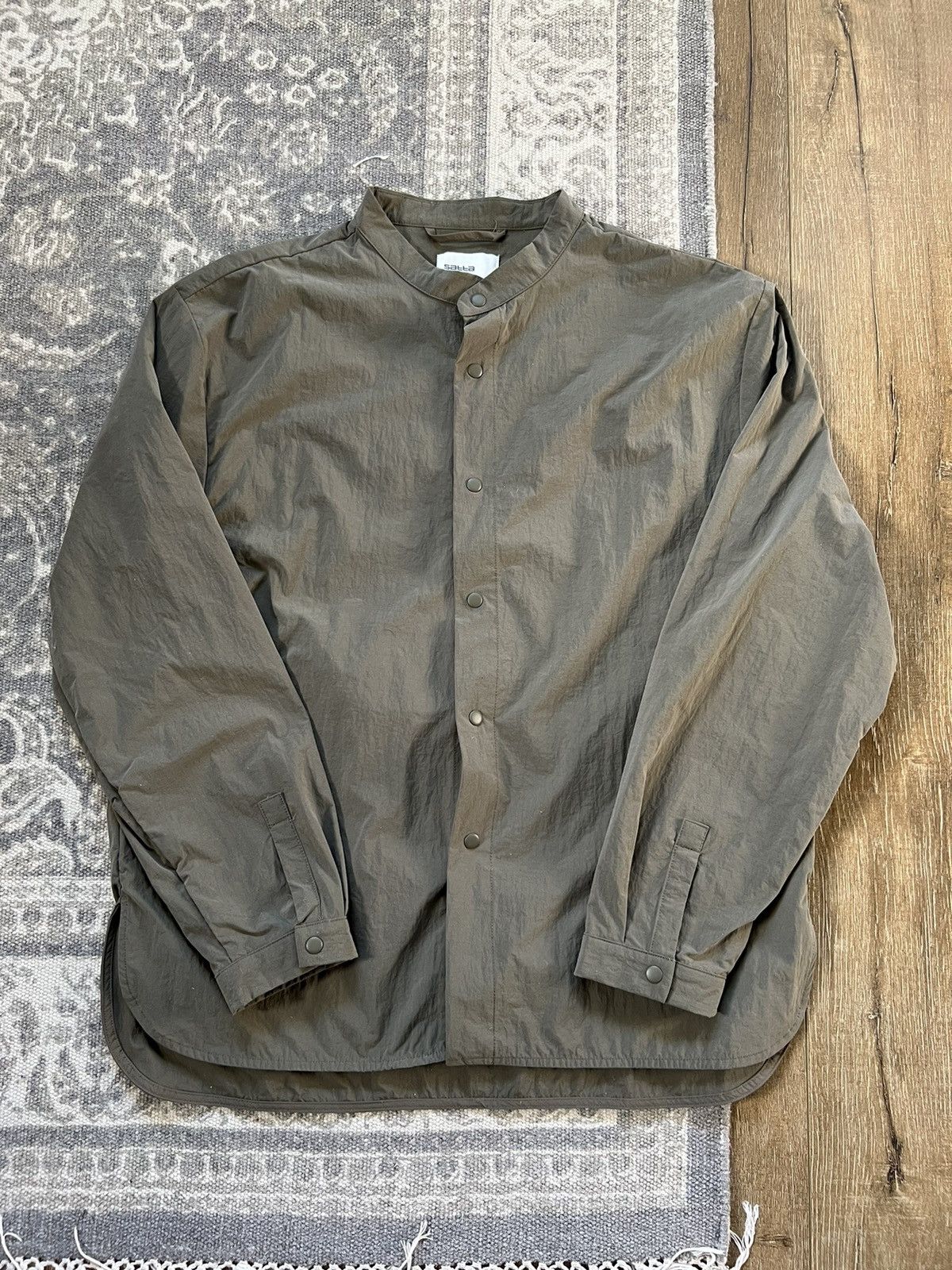 image of Satta Safaar Overshirt in Green, Men's (Size Medium)