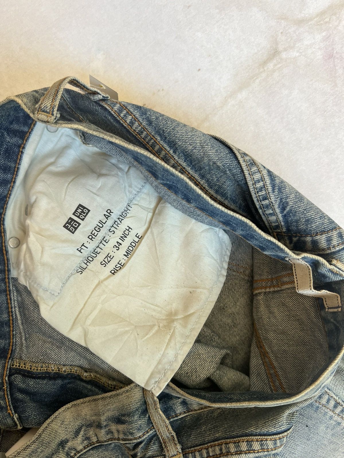 Uniqlo Selvedge Uniqlo Rusty Distressed Denim Regular Fit Size US 36 / EU 52 - 9 Thumbnail