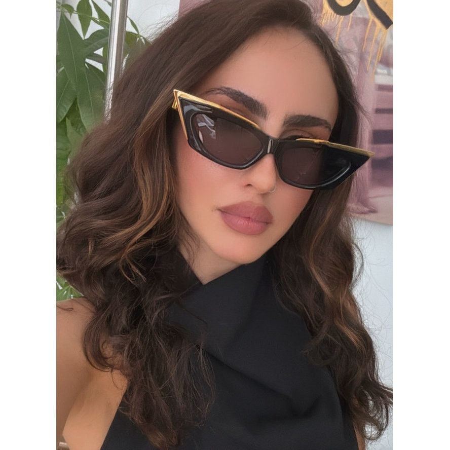 Valentino NEW Valentino V-Glassliner VLS118-C Gold Cat Eye  display picture 1