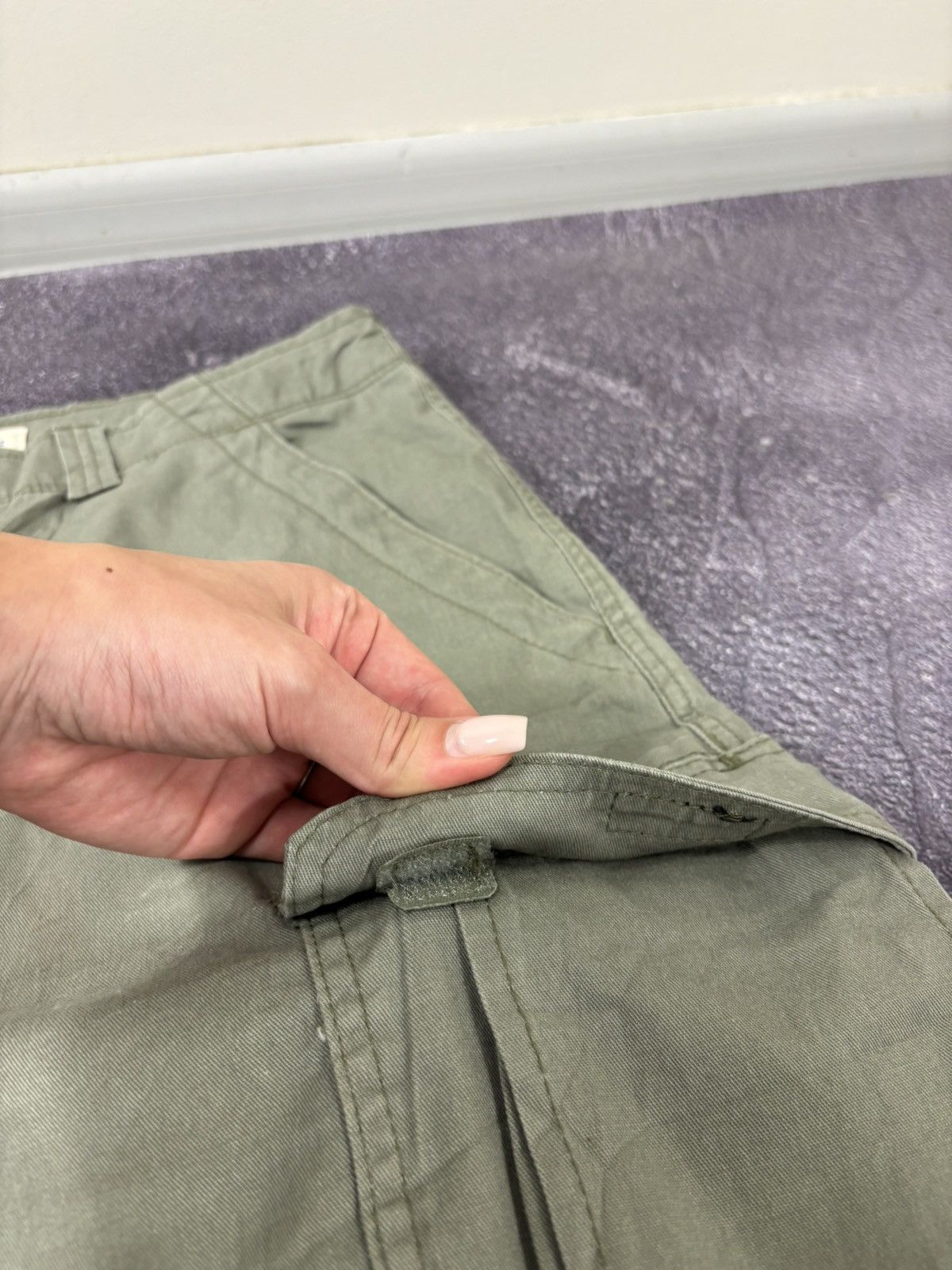 Vintage Vintage Wrangler USA Relaxed Fit Khaki Green Cargo Shorts Size US 38 / EU 54 - 11 Thumbnail