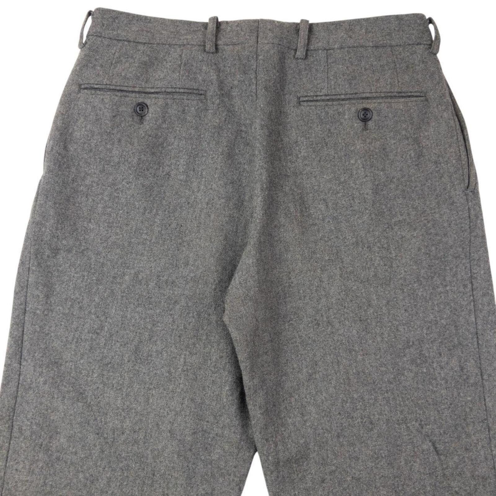 Issey Miyake Vintage 2000s Issey Miyake White Label Wool Trousers SizeW30 Size US 30 / EU 46 - 4 Thumbnail