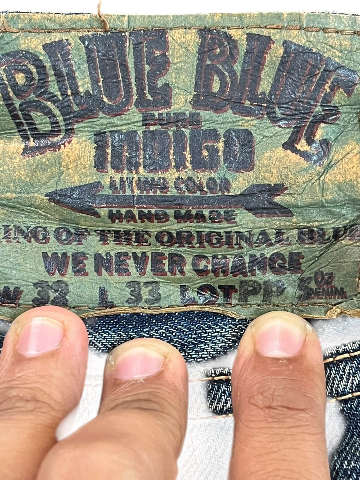 Blue Blue Japan Vintage Blue Blue Japan Selvedge Mudwash Distressed Denim Size US 32 / EU 48 - 12 Thumbnail