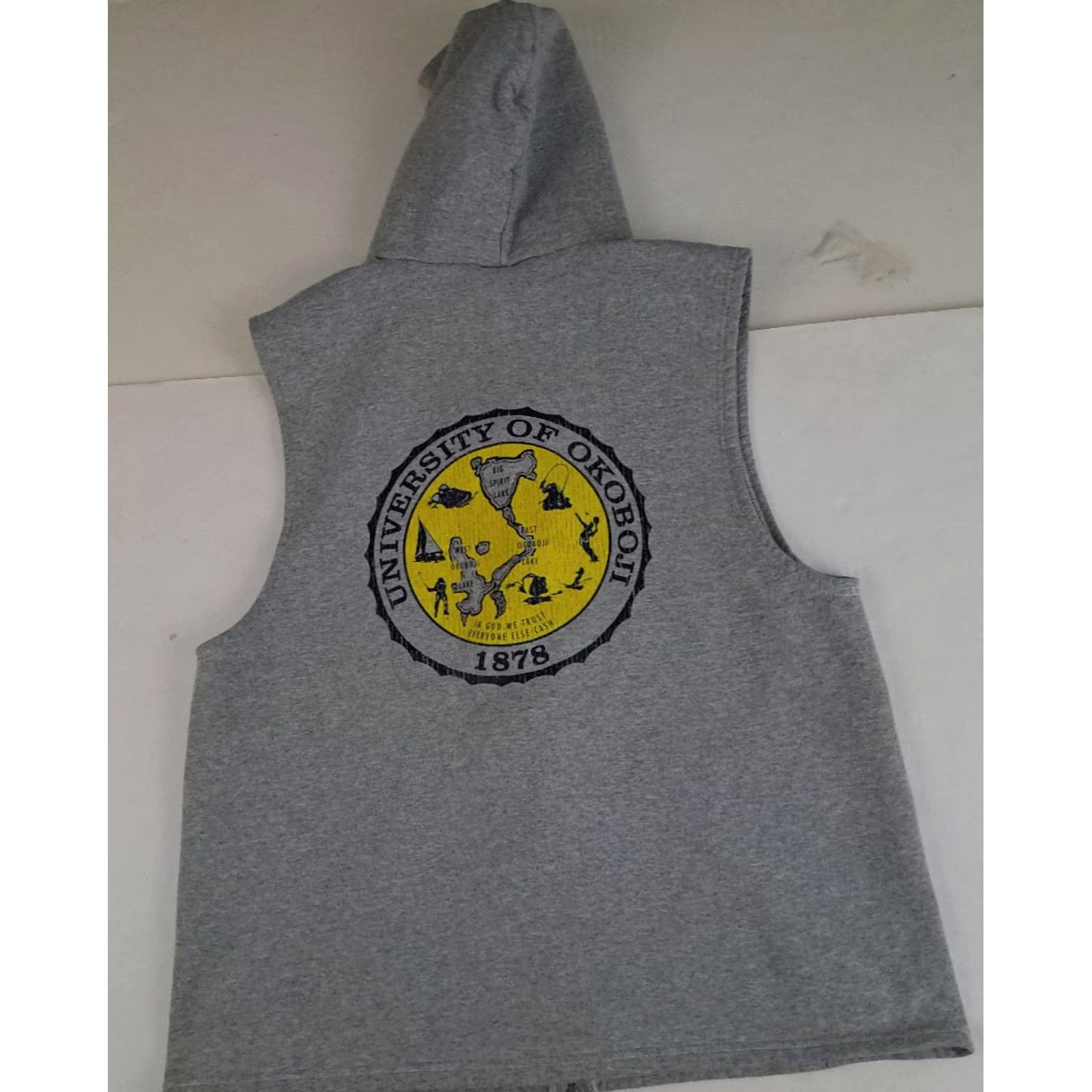 Champion VINTAGE Champion Full Zip Hooded Sweatshirt Large Unisex Adults Gray University Size US L / EU 52-54 / 3 - 5 Thumbnail