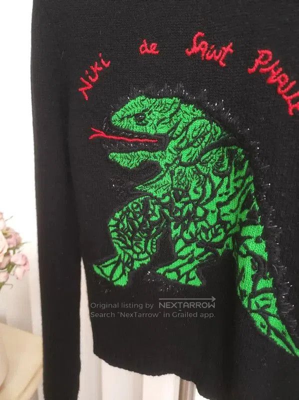 Dior Dior Black Cashmere Embroidered Long Sleeve Sweater . Size XS / US 0-2 / IT 36-38 - 5 Thumbnail