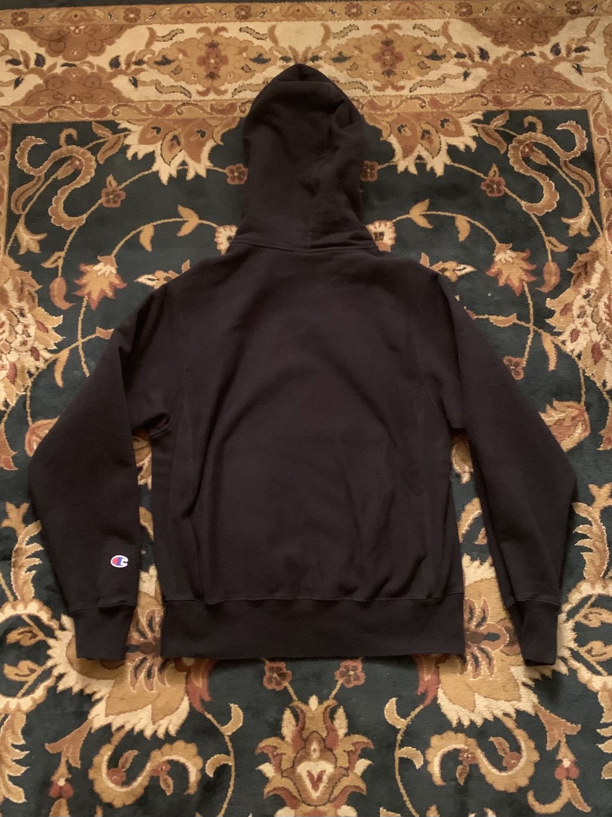 Champion Vintage Y2K Champion Reverse Weave Black Sportswear Hoodie Size US S / EU 44-46 / 1 - 4 Thumbnail