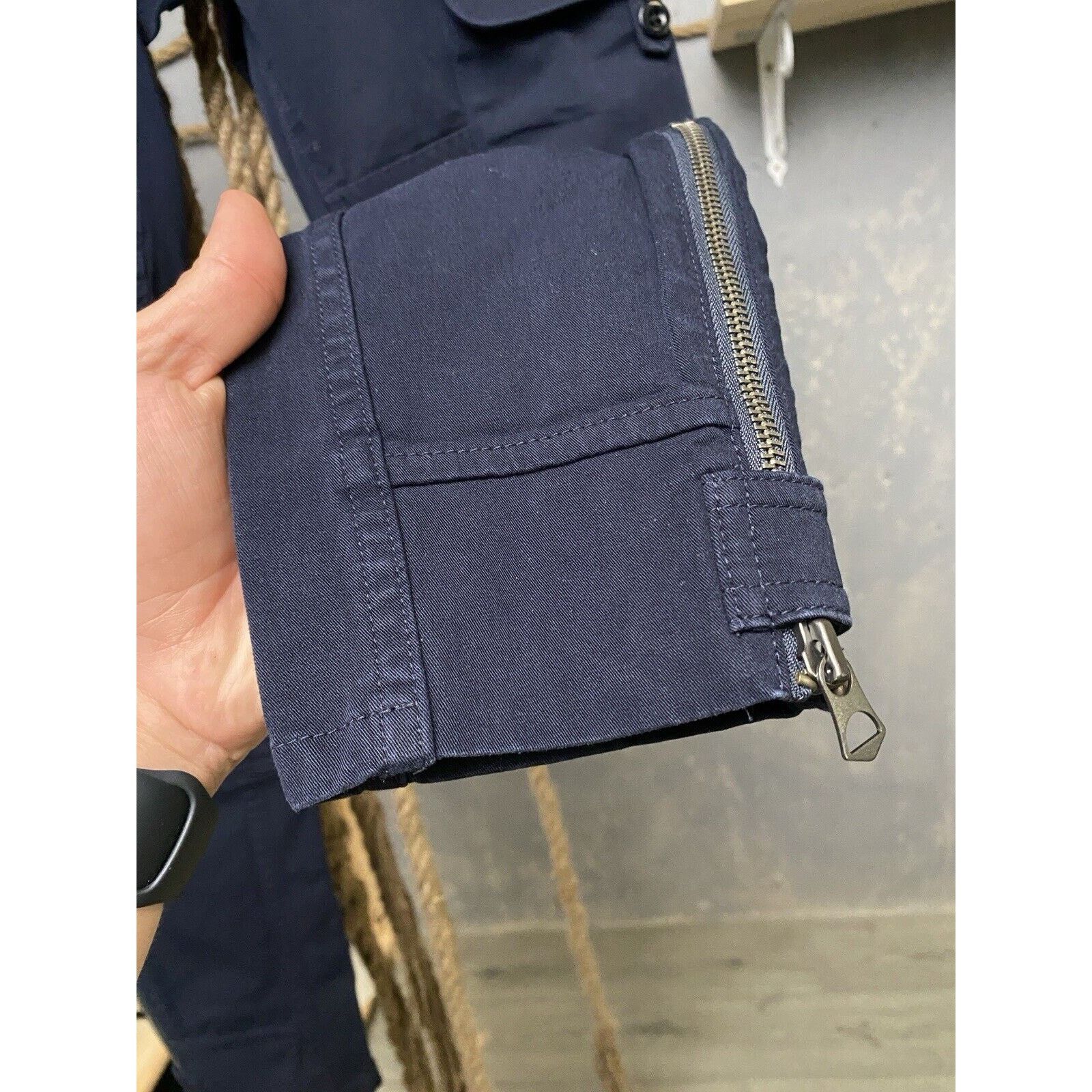 Ralph Lauren Vintage Ralph Lauren Cargo Pants Women Blue Pockets Size 4 Size 27" / US 4 / IT 40 - 10 Thumbnail