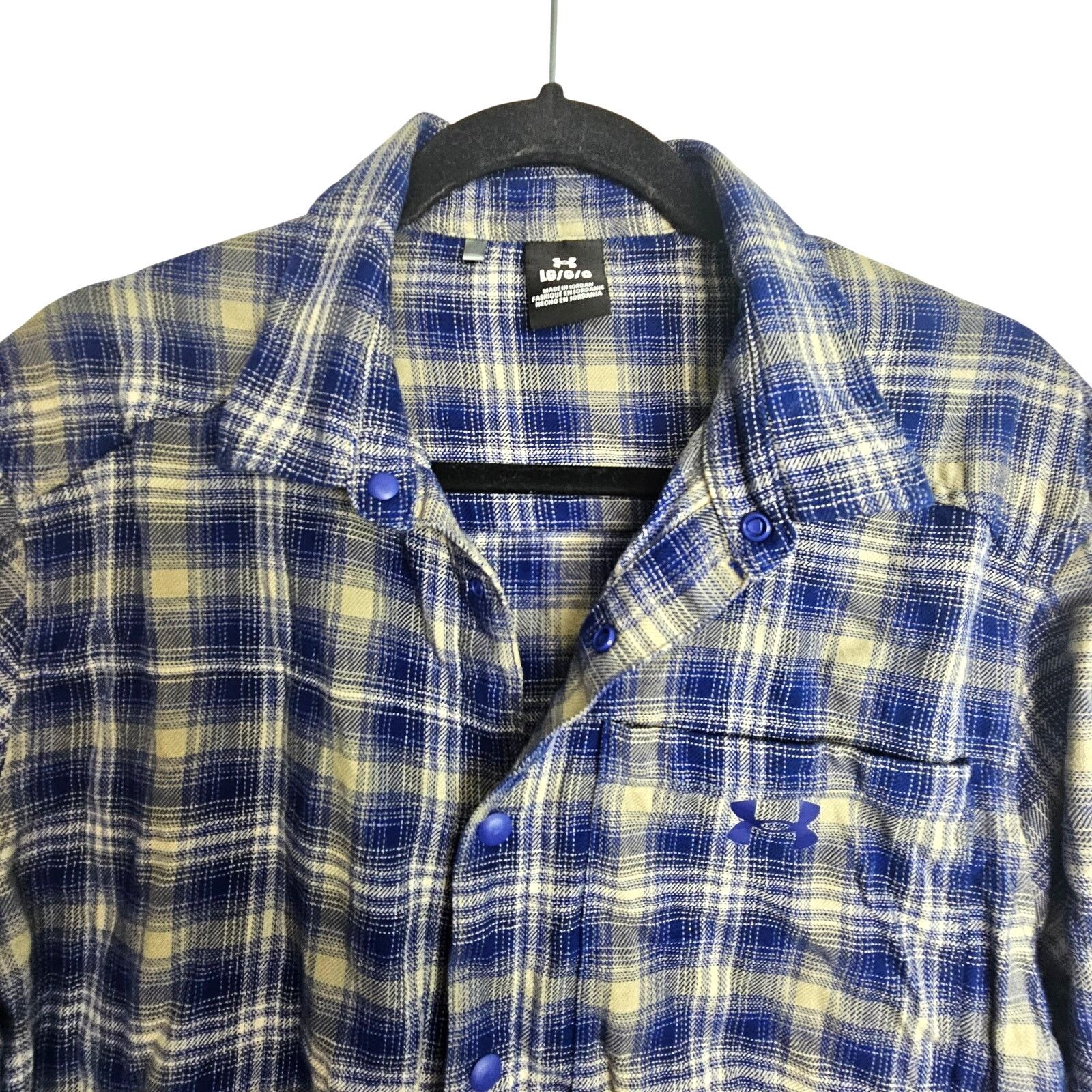 Under Armour Under Armour Mens Plaid Flannel Shirt Snap Up L Gorpcore Size US L / EU 52-54 / 3 - 2 Thumbnail