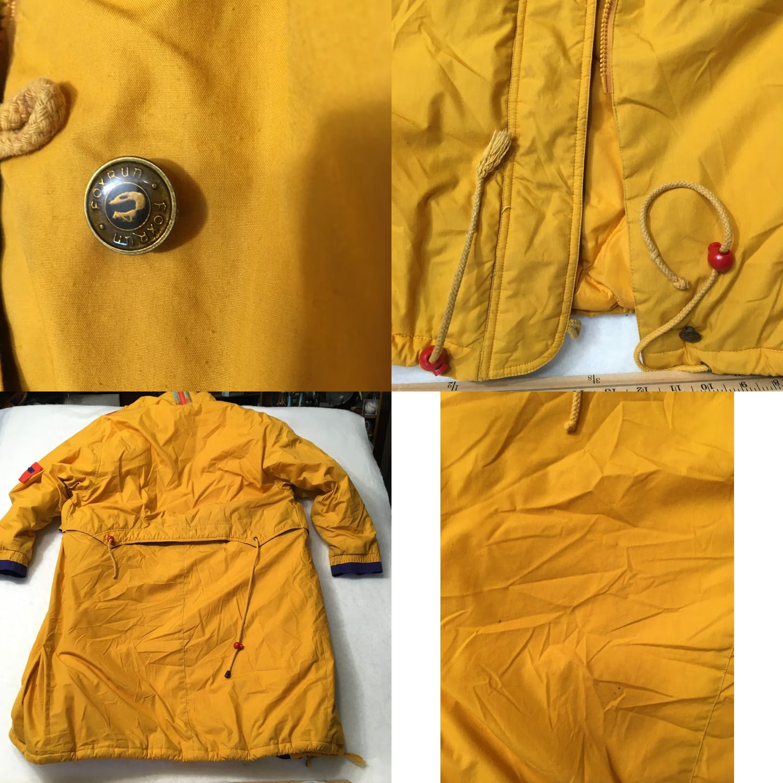 Vintage VINTAGE Foxrun Yellow Hooded Trench Coat Parka Jacket Lining Large 1980s Size US L / EU 52-54 / 3 - 9 Thumbnail