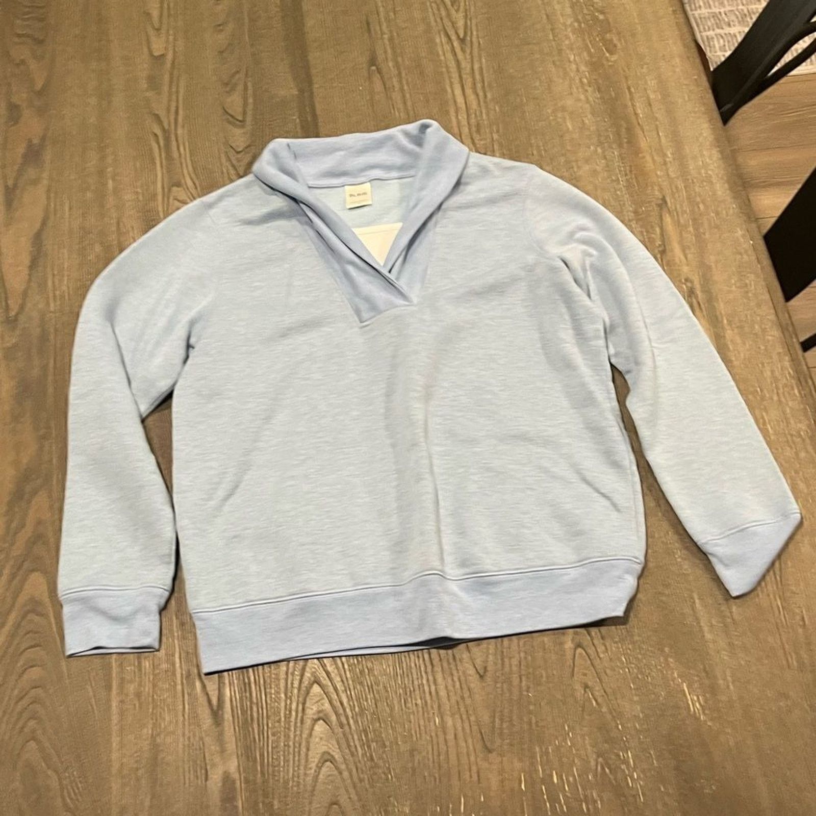 Vintage Blair Light Baby Blue Pullover Shawl Neck Sweatshirt Size M Size M / US 6-8 / IT 42-44 - 1 Thumbnail