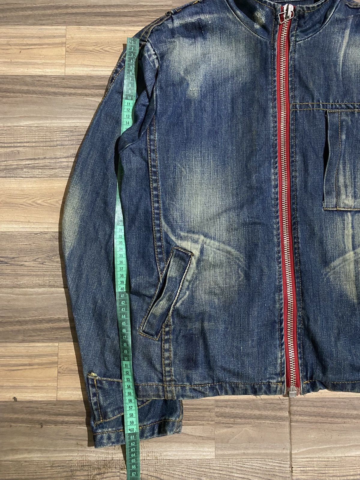 If Six Was Nine YASIRI BIKERS DENIM ZIPPER JACKET Size US M / EU 48-50 / 2 - 11 Thumbnail