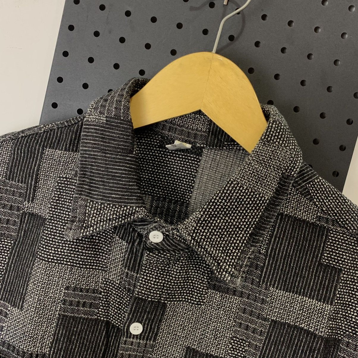 Japanese Brand Pattern patchwork grey black shortsleeve shirt Size US L / EU 52-54 / 3 - 5 Thumbnail