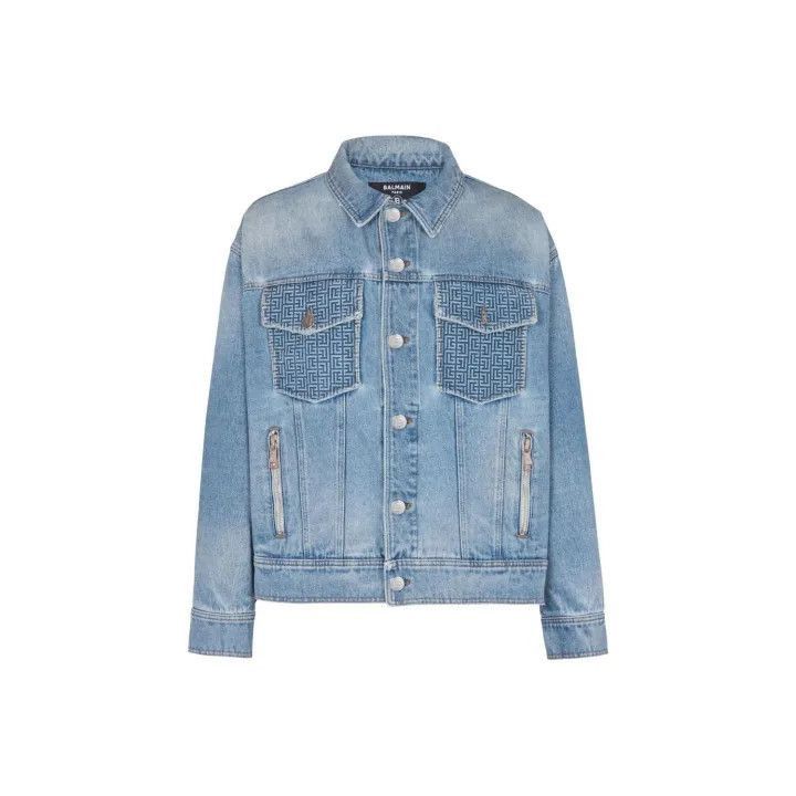 Balmain Balmain SS23 Vintage Denim Long Sleeve Jacket -2507 Size US L / EU 52-54 / 3 - 1 Thumbnail
