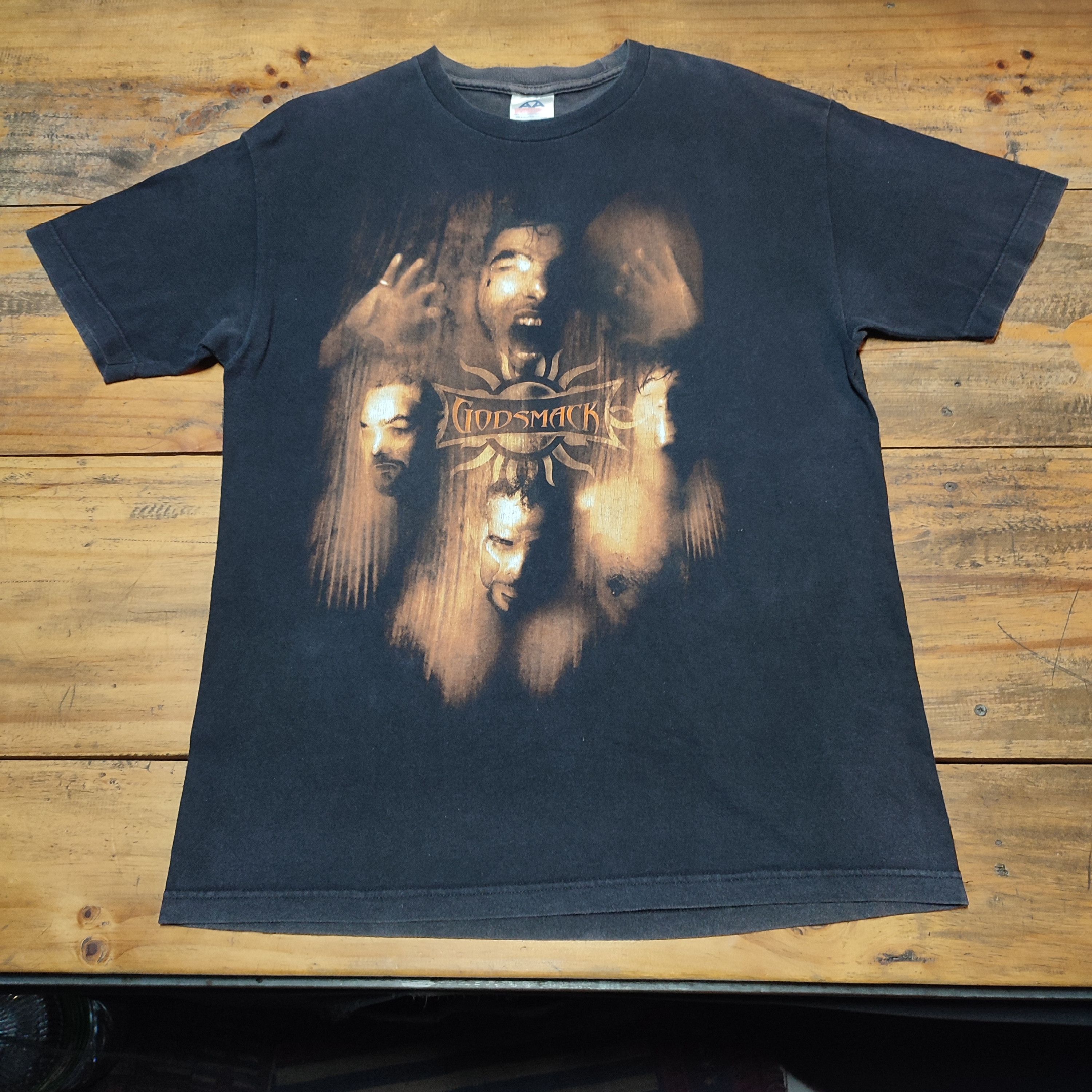 Band Tees × Vintage Vintage 2003 Godsmack Faceless Tour Tennessee River T-shirt Size US L / EU 52-54 / 3 - 2 Thumbnail