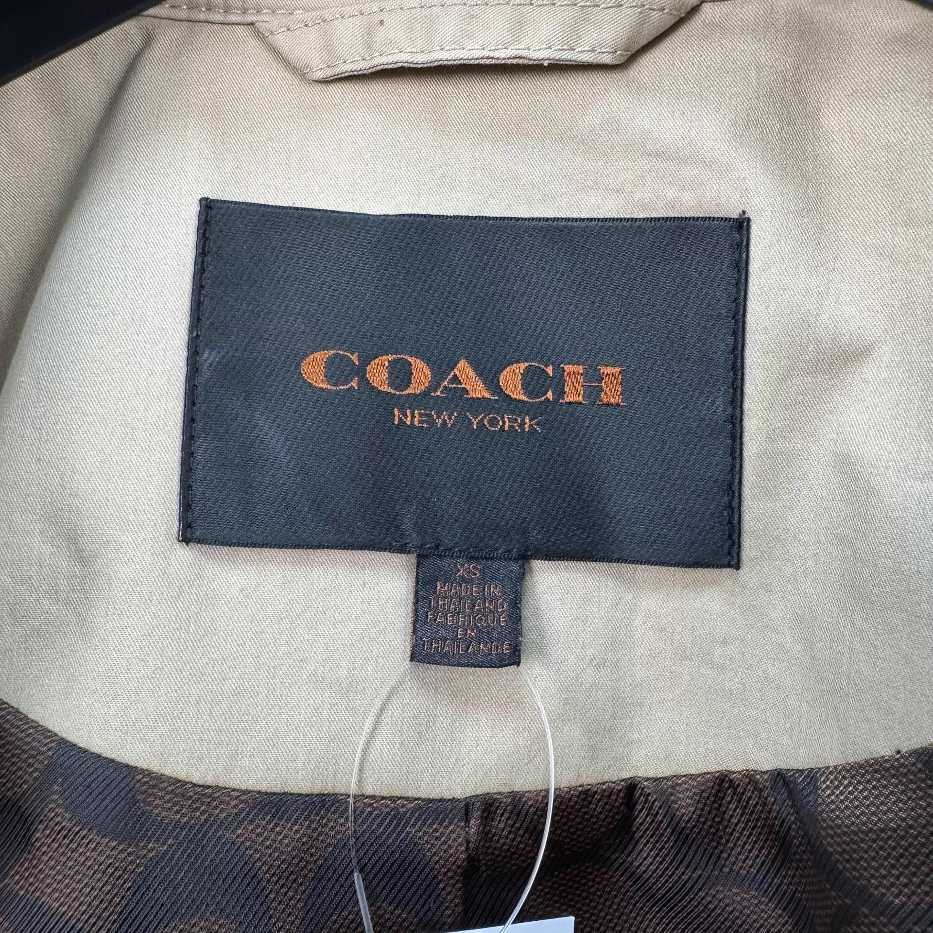 Coach Coach double - breasted printed lining trench coat XS 99 new Size XS / US 0-2 / IT 36-38 - 5 Thumbnail