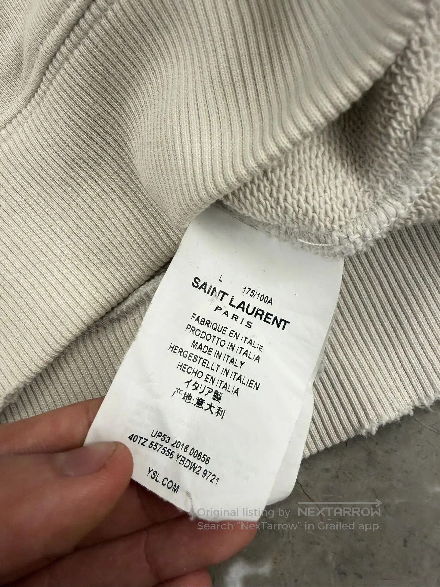 Saint Laurent Paris Saint Laurent White Robot Print Hoodie. Size US L / EU 52-54 / 3 - 7 Thumbnail